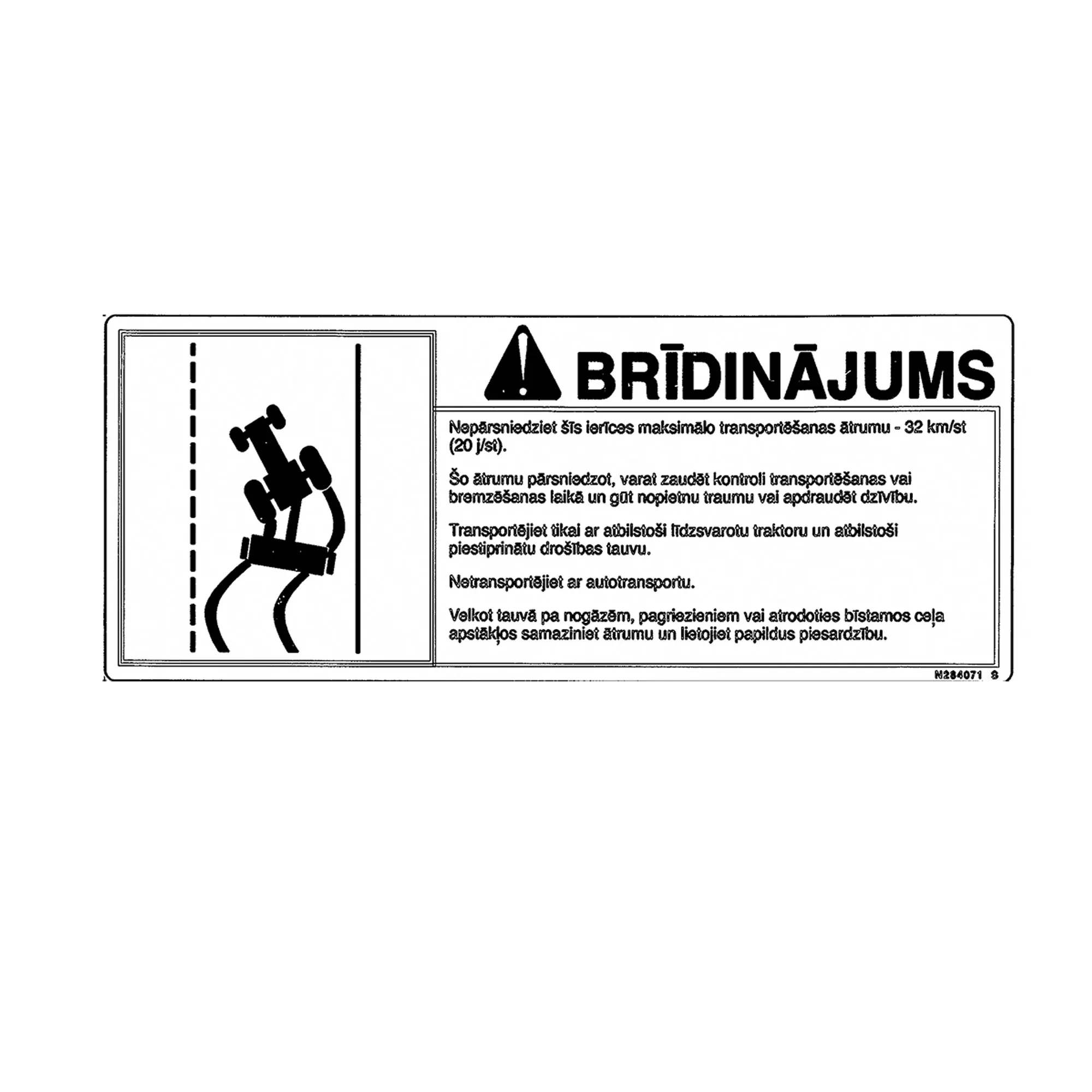 John Deere Safety Sign - N284071
