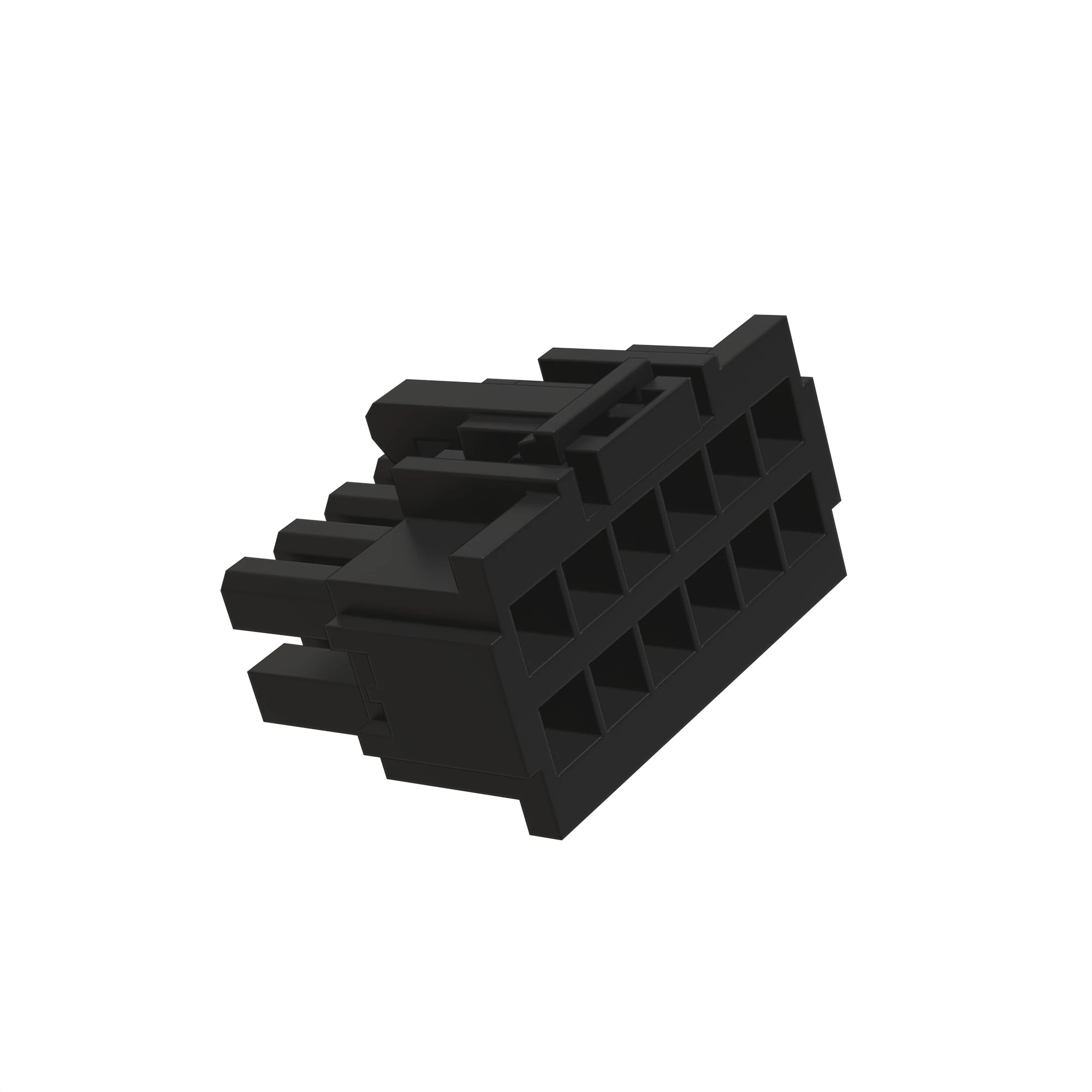 CONN MOLEX MFITTPA 12W F BLK PLYSTR