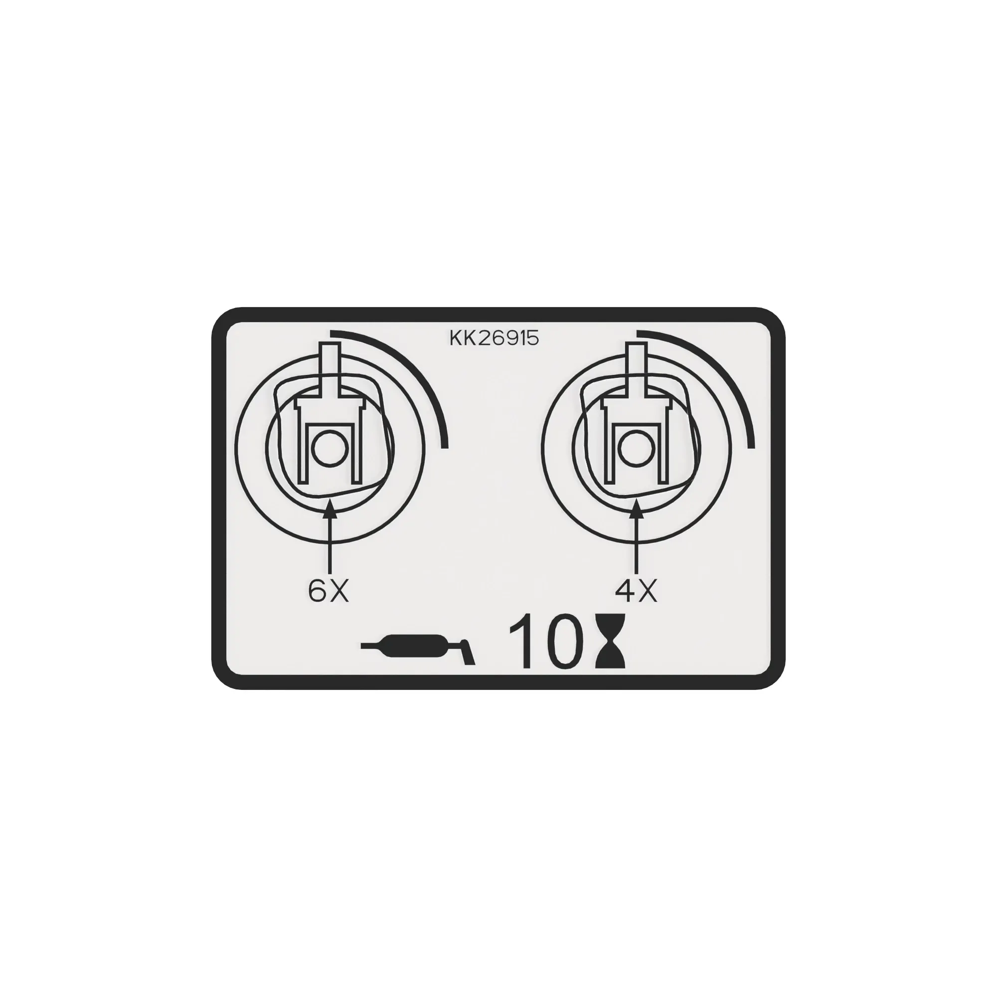 John Deere Suspension and Steering Lubrication Label - KK26915