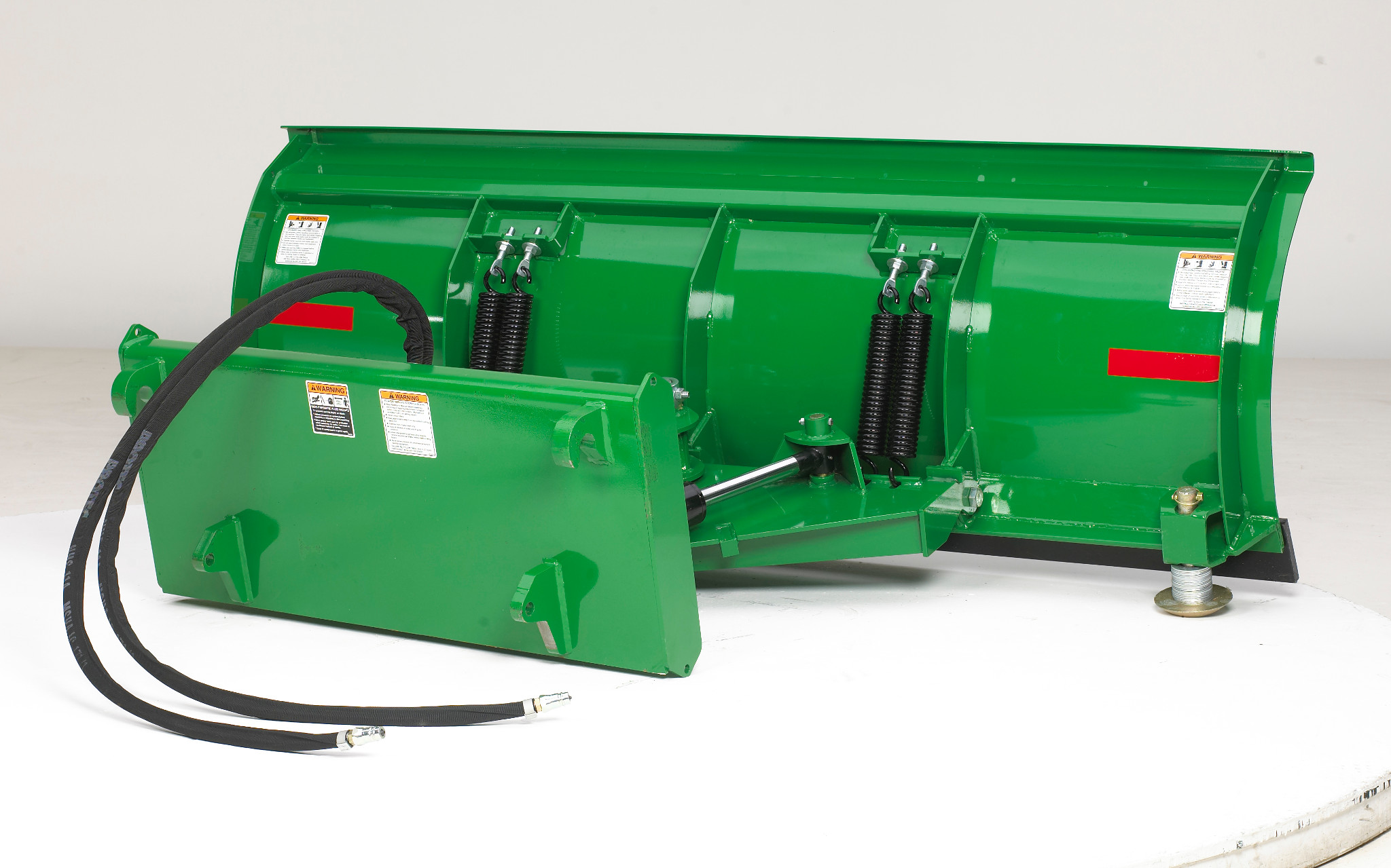 Rear right studio view of AF Series Front Blade highlighting the hydraulic connections