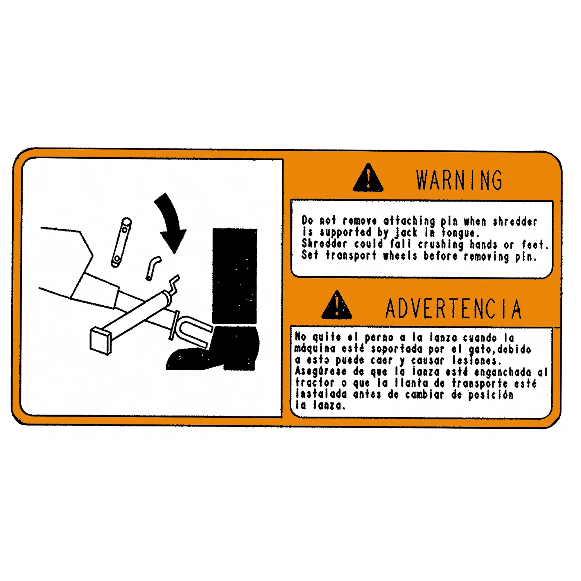 John Deere Warning Label - P70991