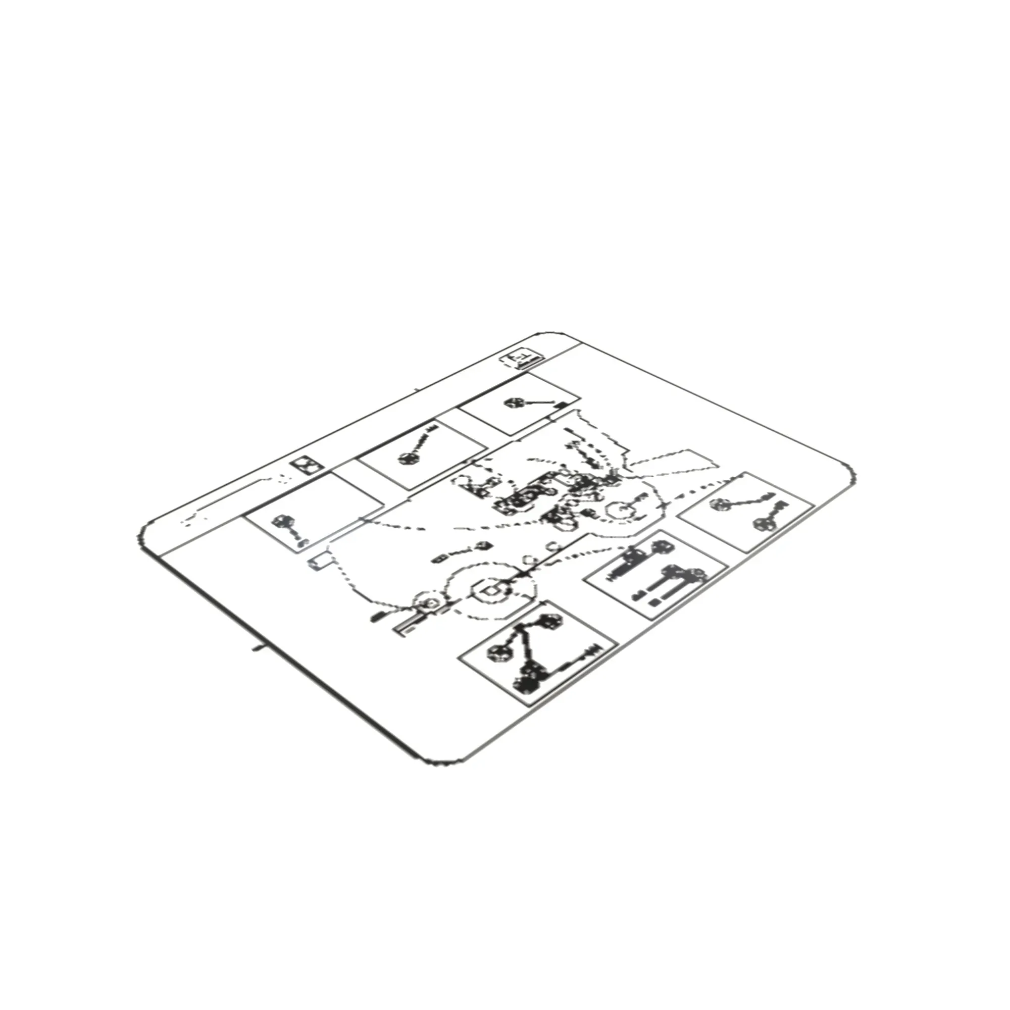 John Deere Right Side Lube Chart Label - HXE17952