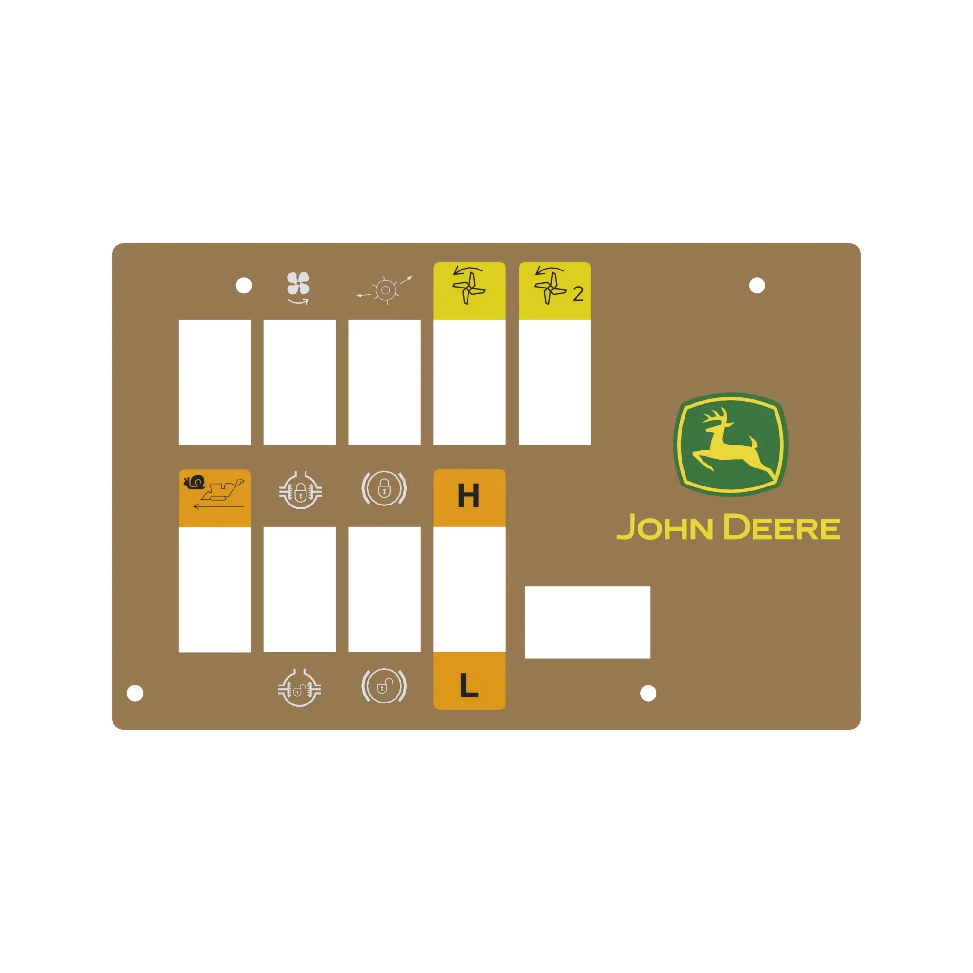 John Deere Overhead Panel Label - CB01517634
