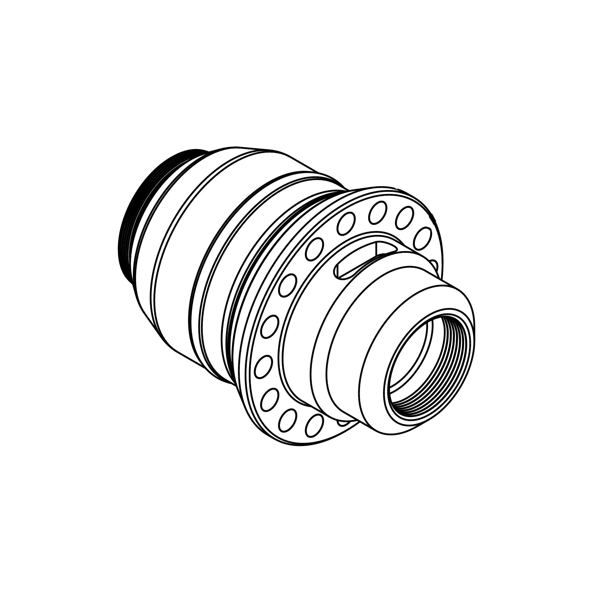 HOSE FITTING, ALUMINUM HOSE END