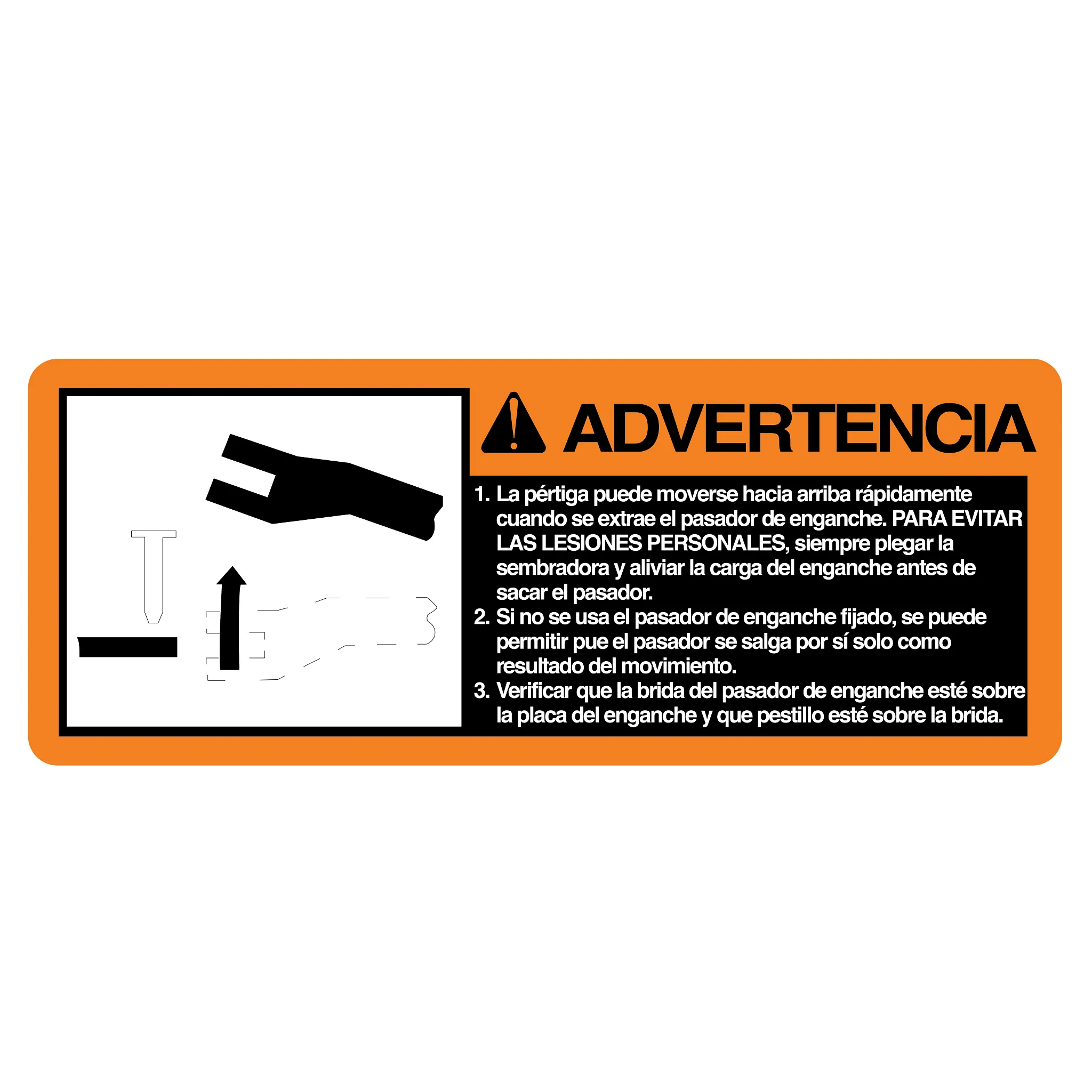 John Deere Spanish Hitch Whip-Up Decal - A81794