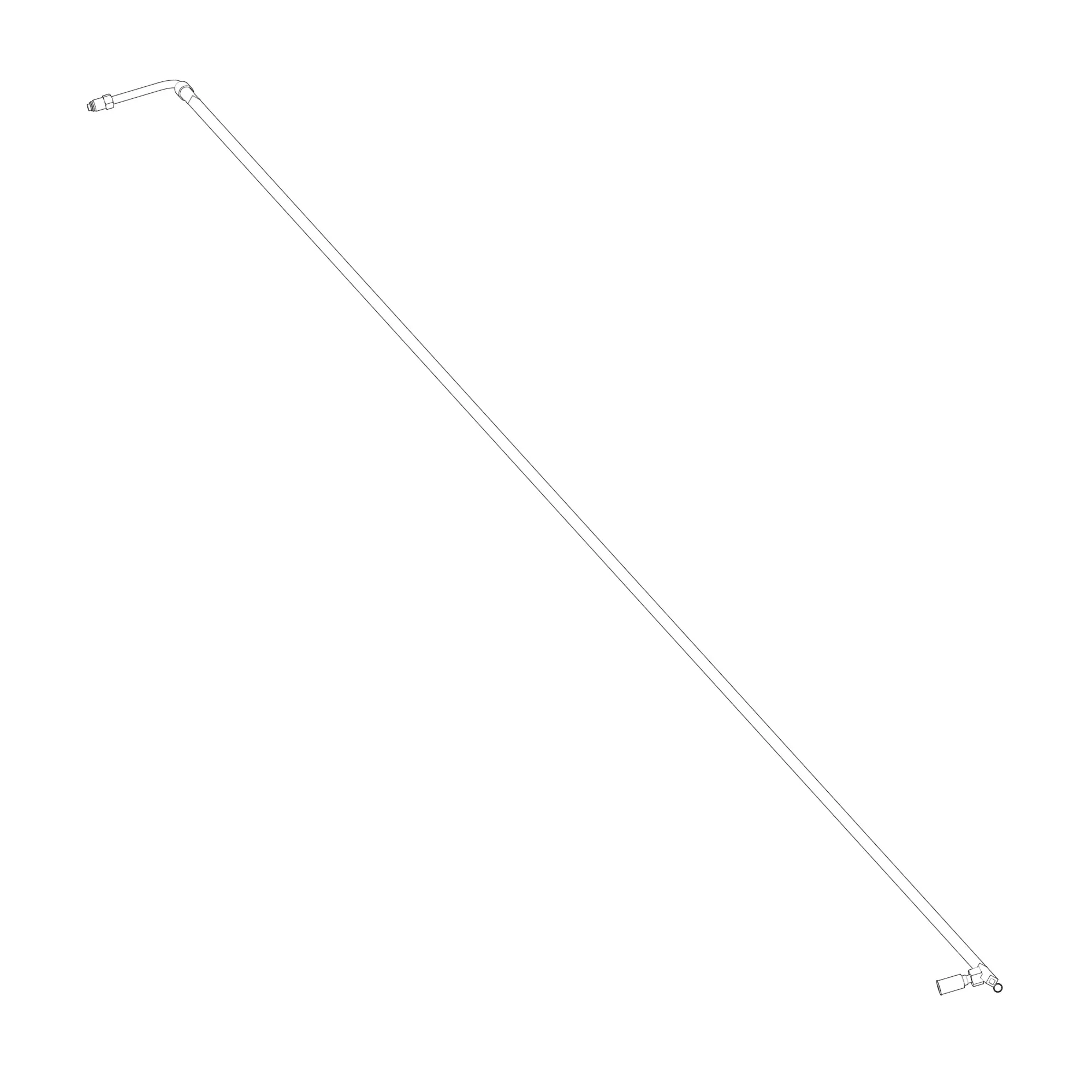 John Deere Refrigerant Hose, Air Conditioner Pressure - AXE79091