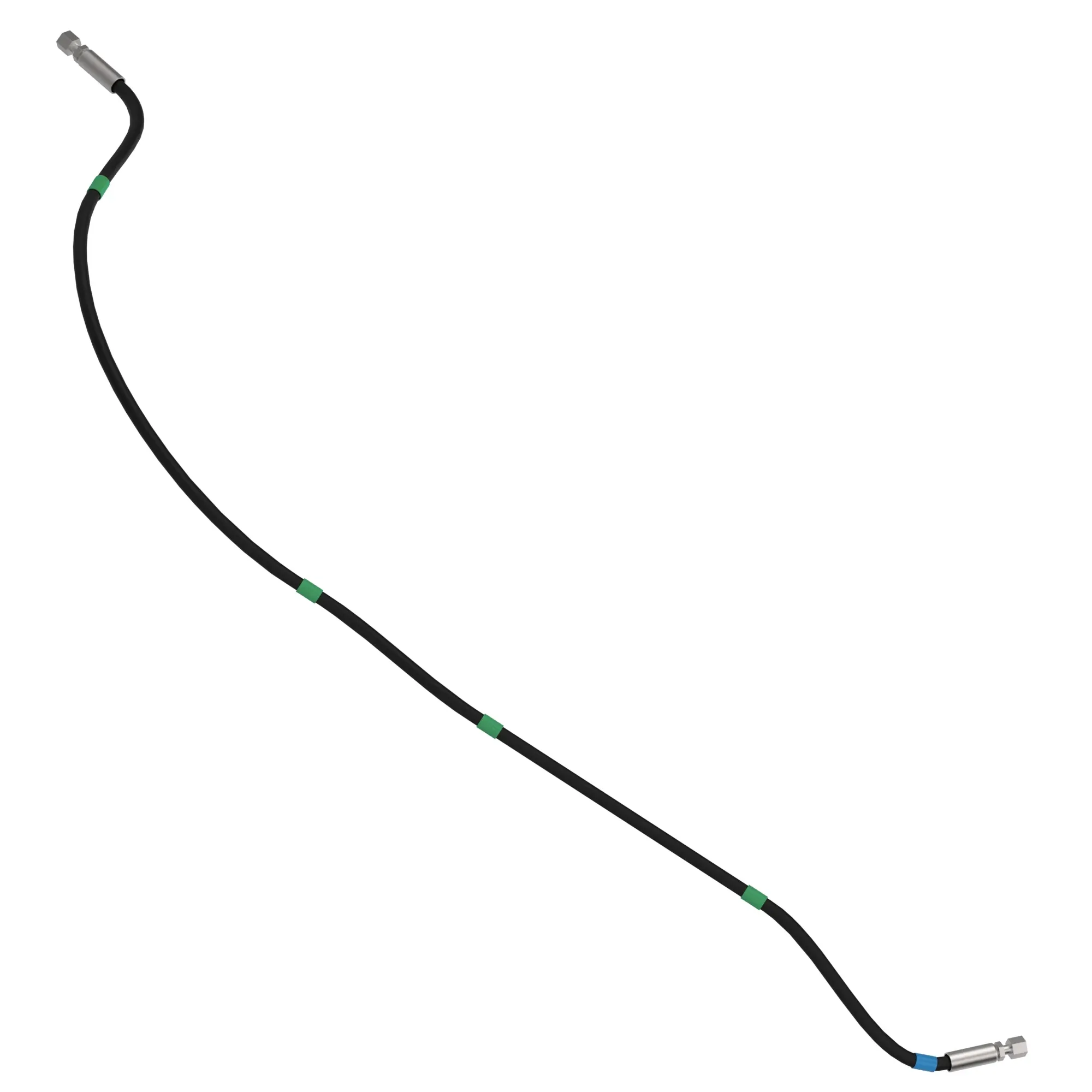 John Deere Brake Pressure Hydraulic Hose, Left Side - AKK18359
