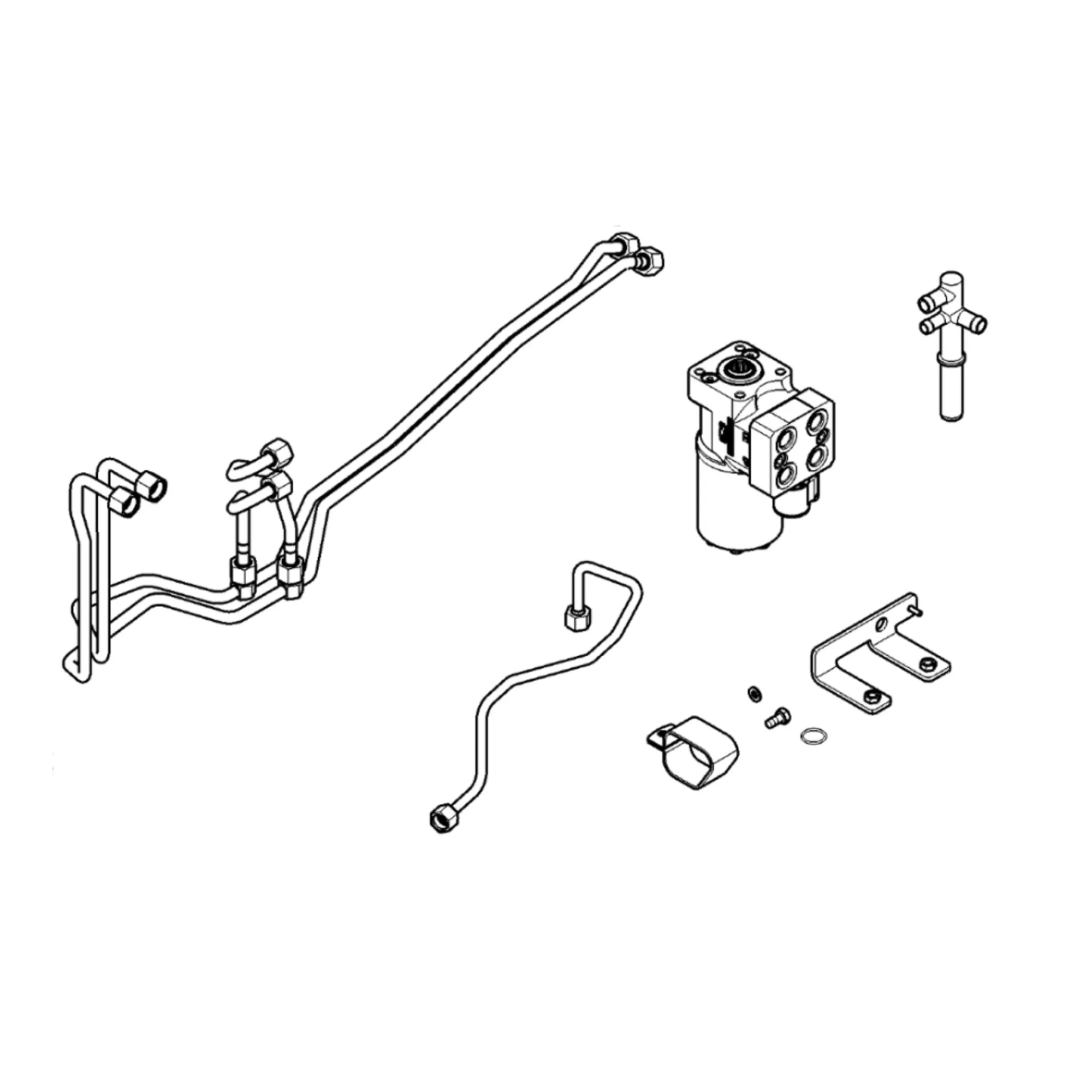 John Deere AutoTrac™ Steering Control Unit/Oil Line Attachment - BPF11426