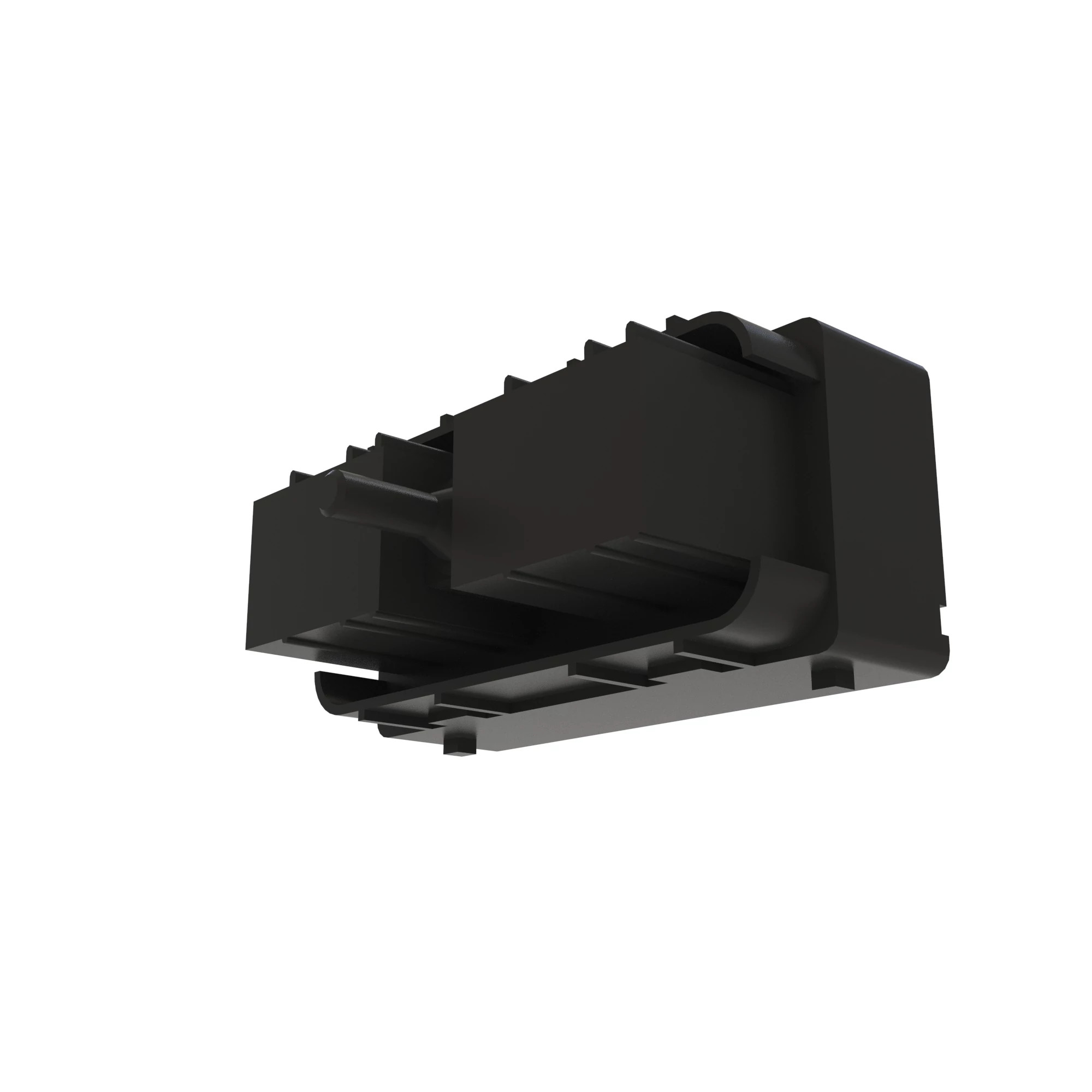 CONN CINCH 30W F BLK PLSTC