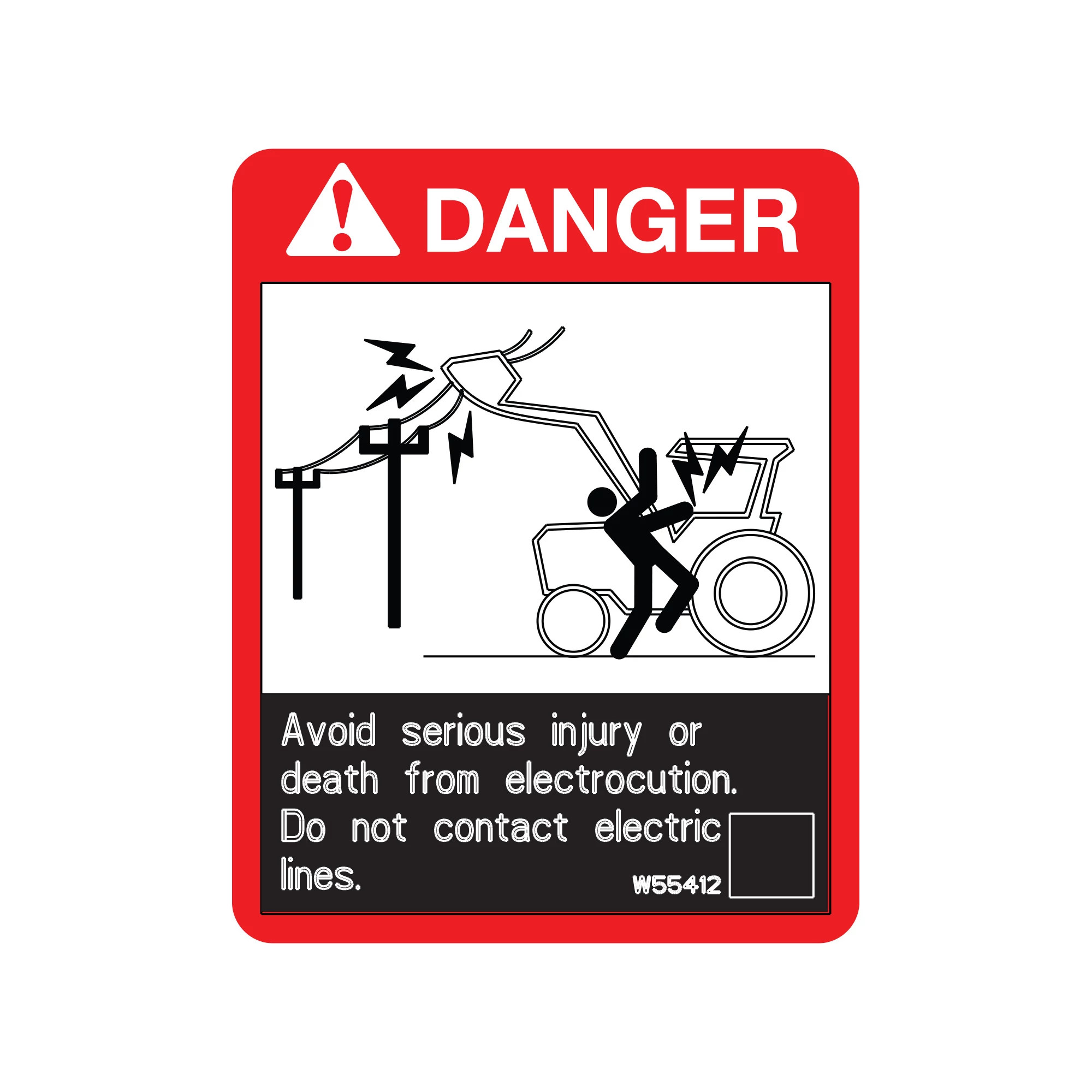LABEL, DANGER ENGLISH