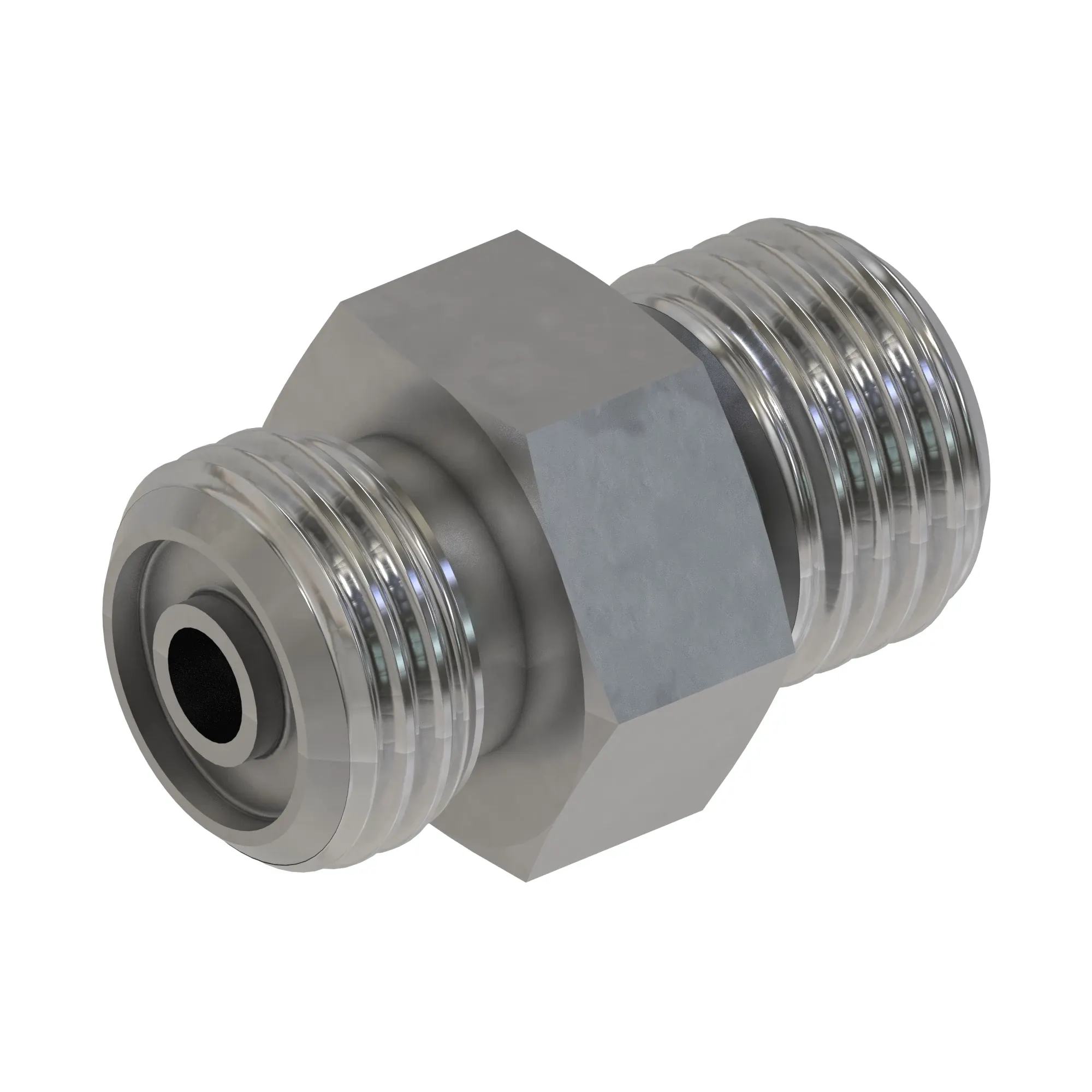 STUD STRAIGHT, ORFS W/METRIC HEX