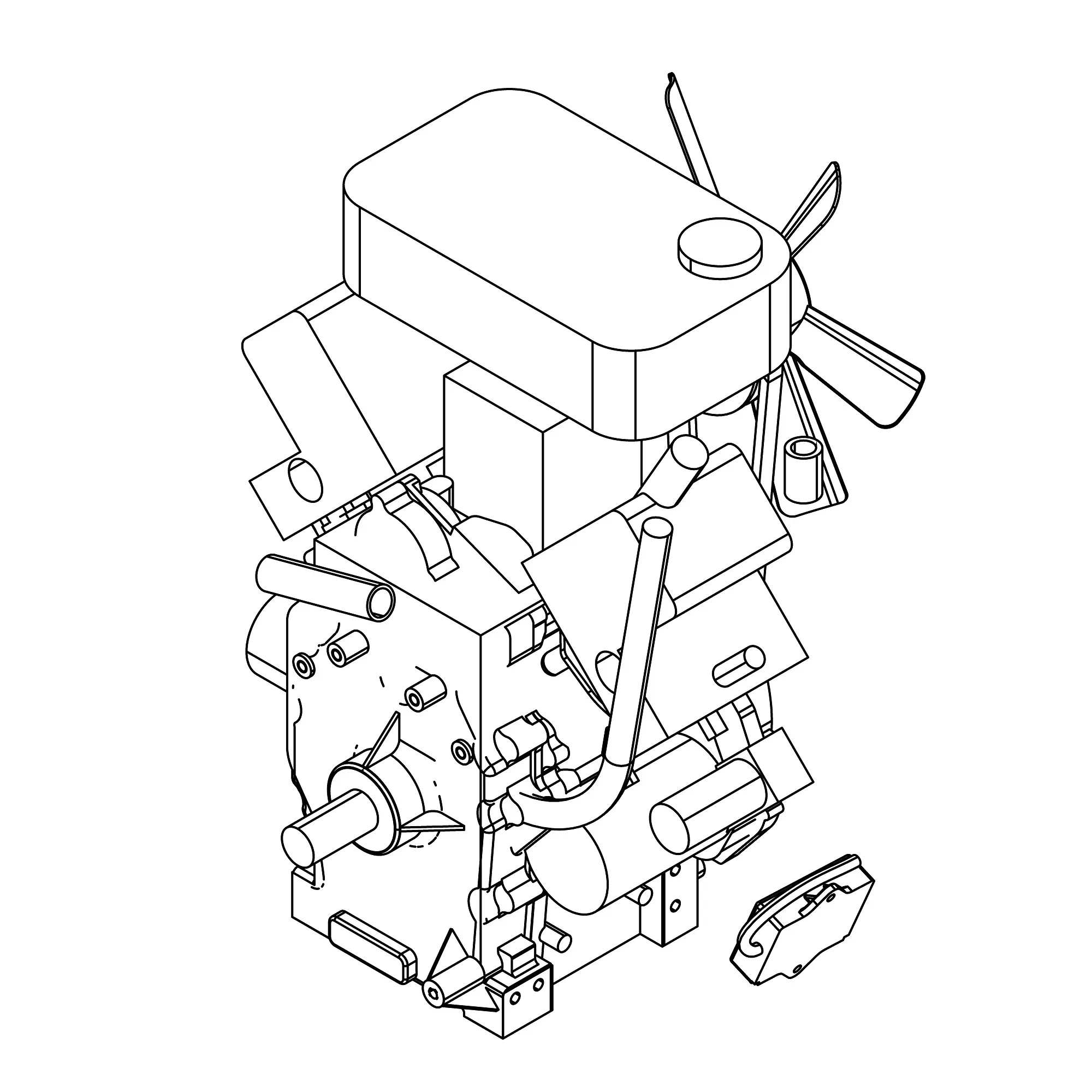 John Deere Gasoline Engine - MIA12808