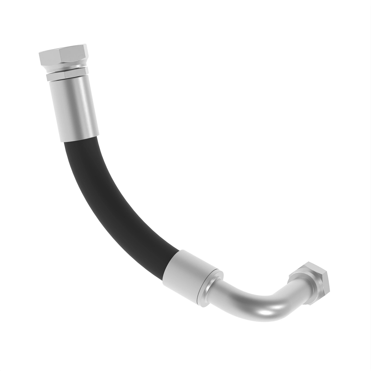 John Deere High Flow SCV Return Mid Inlet Hydraulic Hose - RE582322