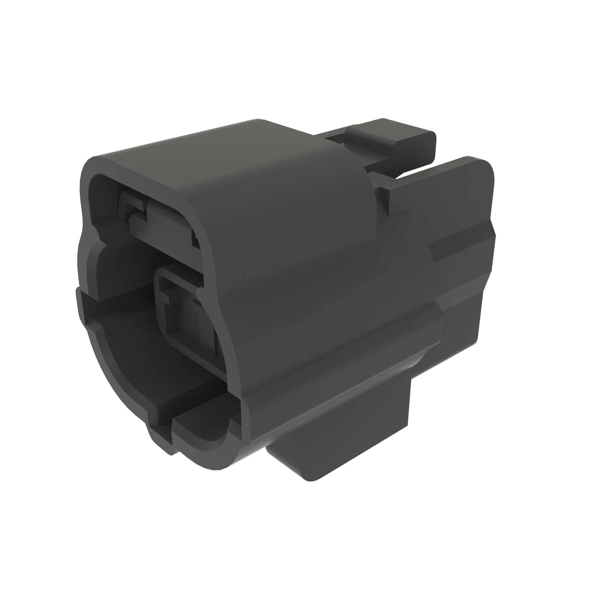 CONN TYCO 070 2W MS BLK PLSTC