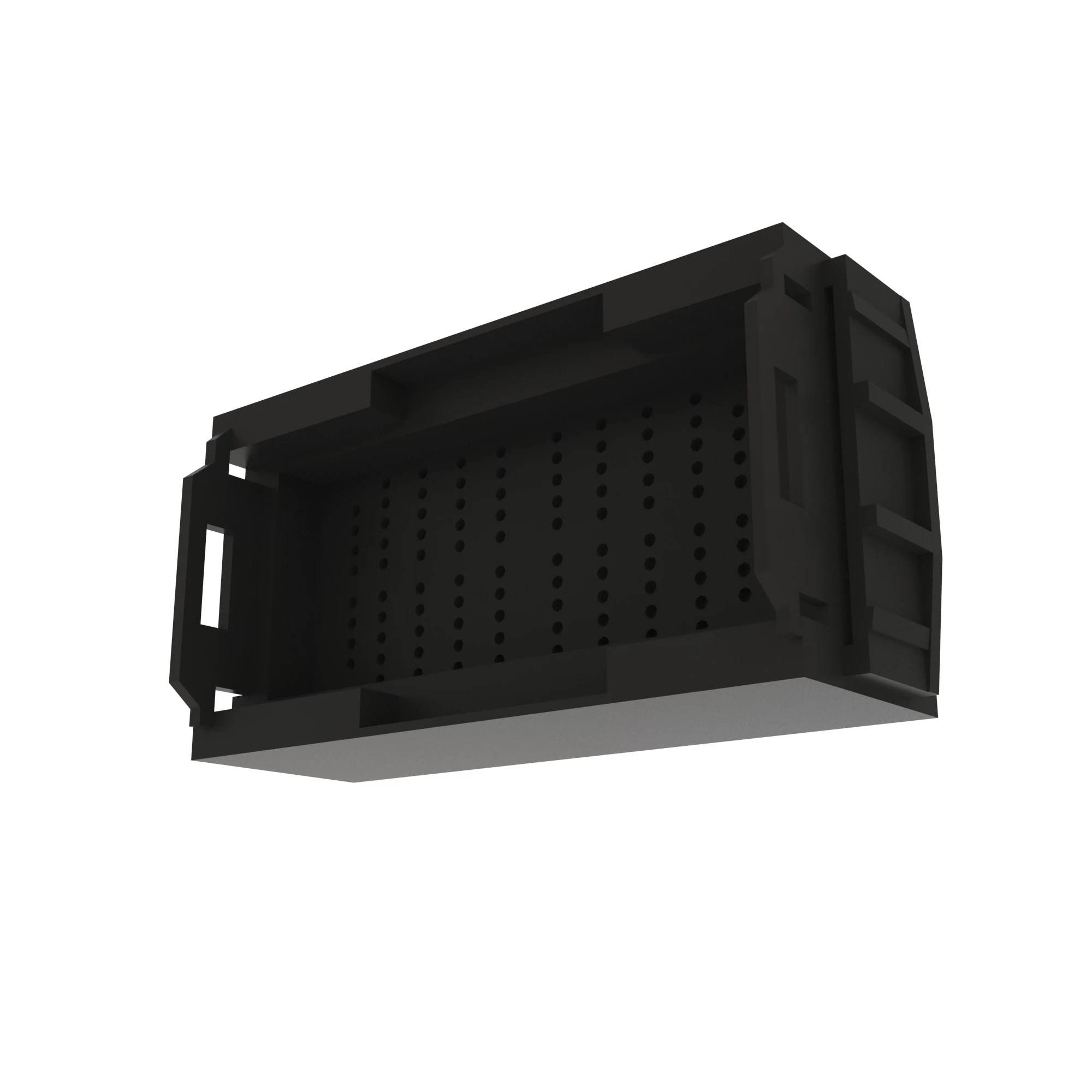 John Deere Black External Electrical Connector Housing, 96 Cavities - 57M11553