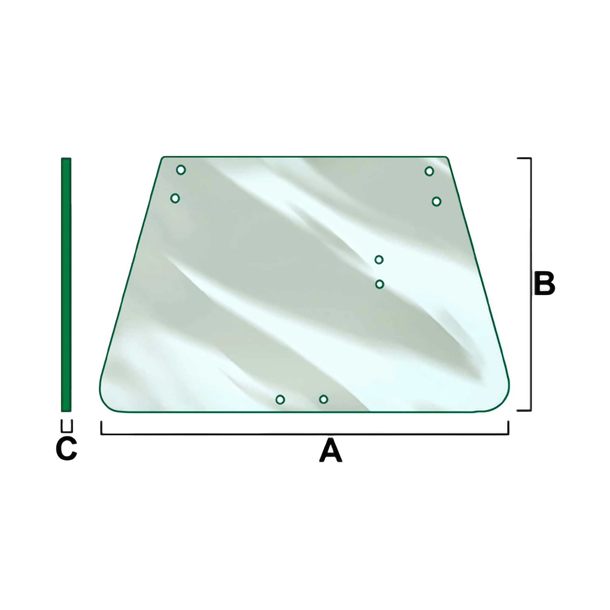 John Deere Tinted Windowpane - L57977
