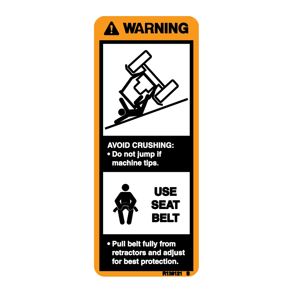 Label, ROPS Warning (English)