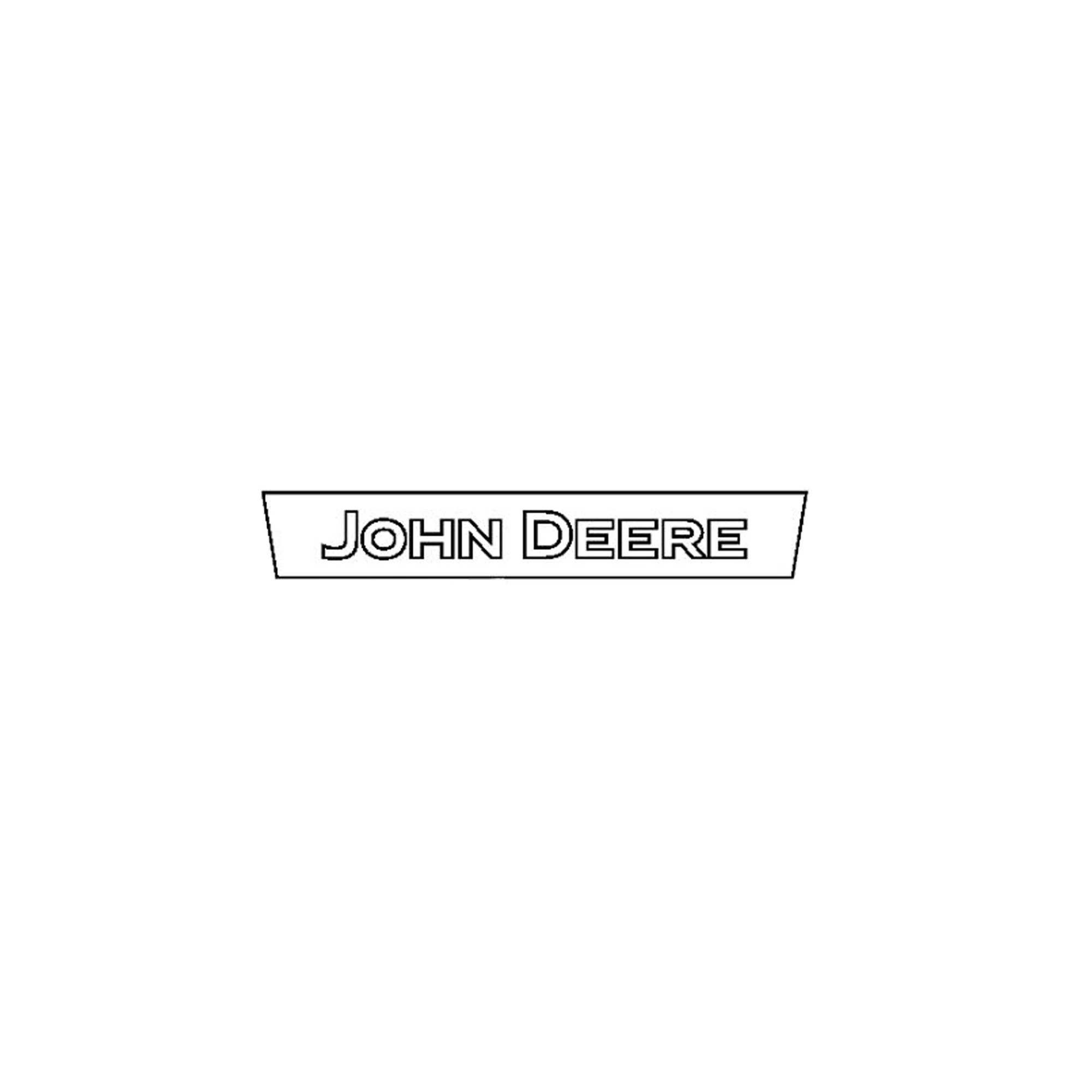 John Deere John Deere Label, Front Window - T296213