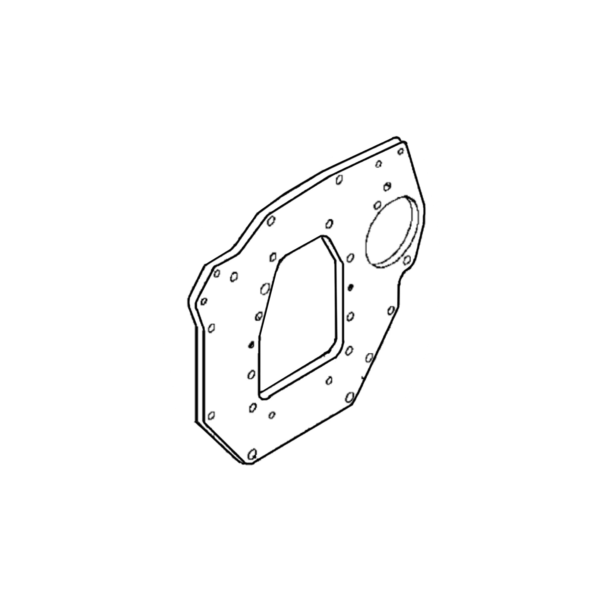 John Deere Mounting Flange and Oil Seal Case Flange - MIU801235