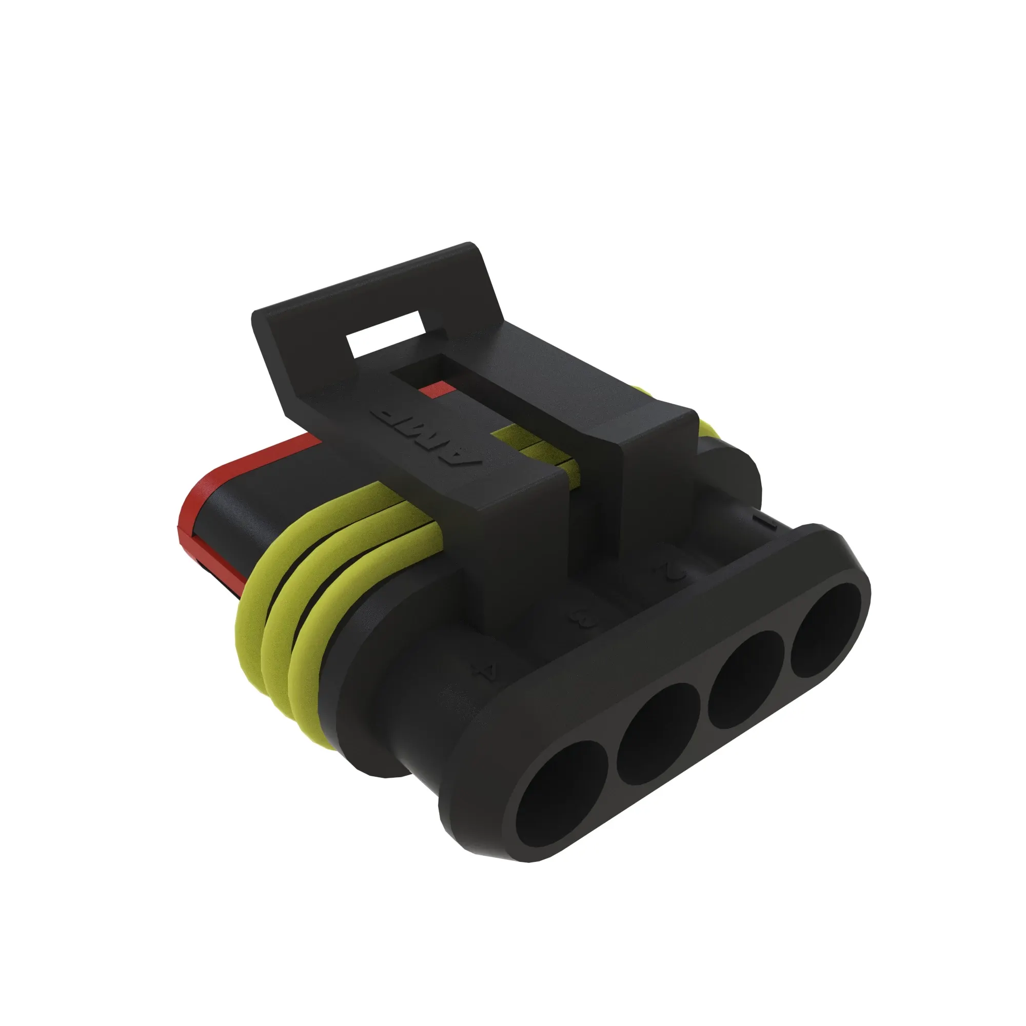 CONN TYCO SS1.5 4W MS BLK PLSTC