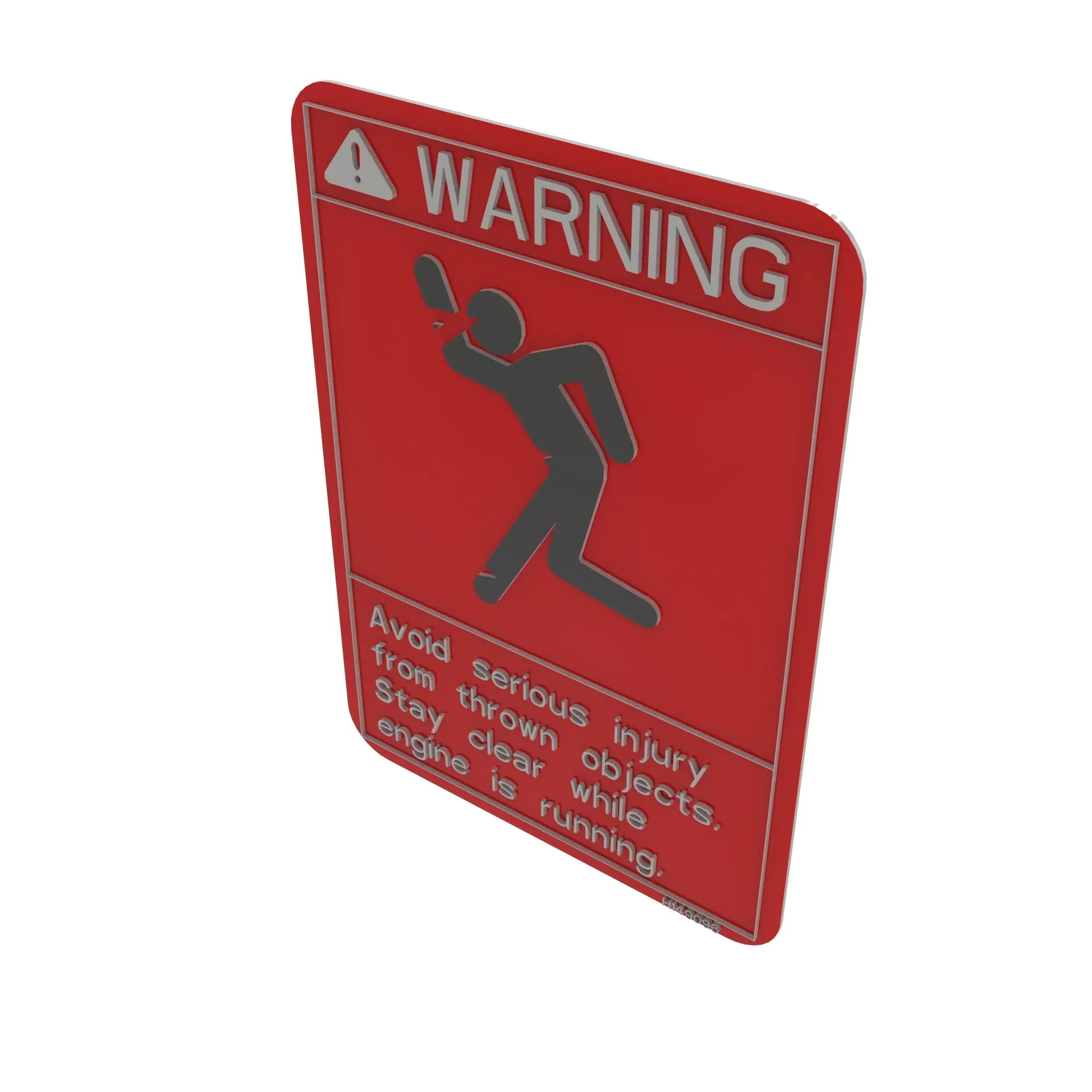 SIGN, WARNING, PROJECTILE