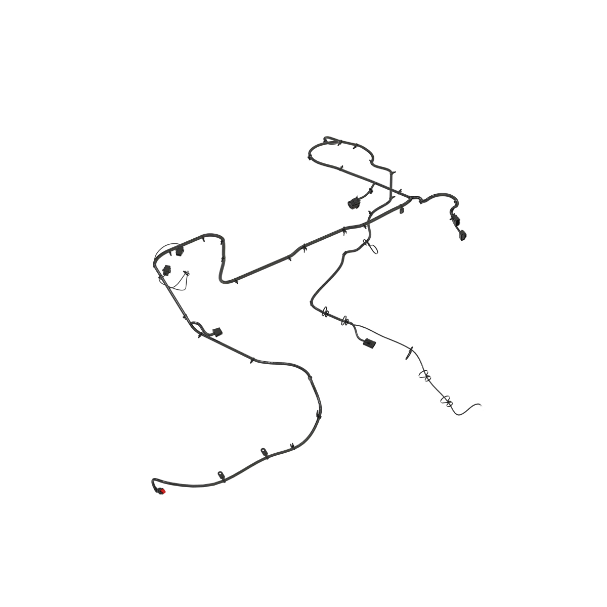 John Deere Tailings Laser Monitor Wiring Harness - AXE66390