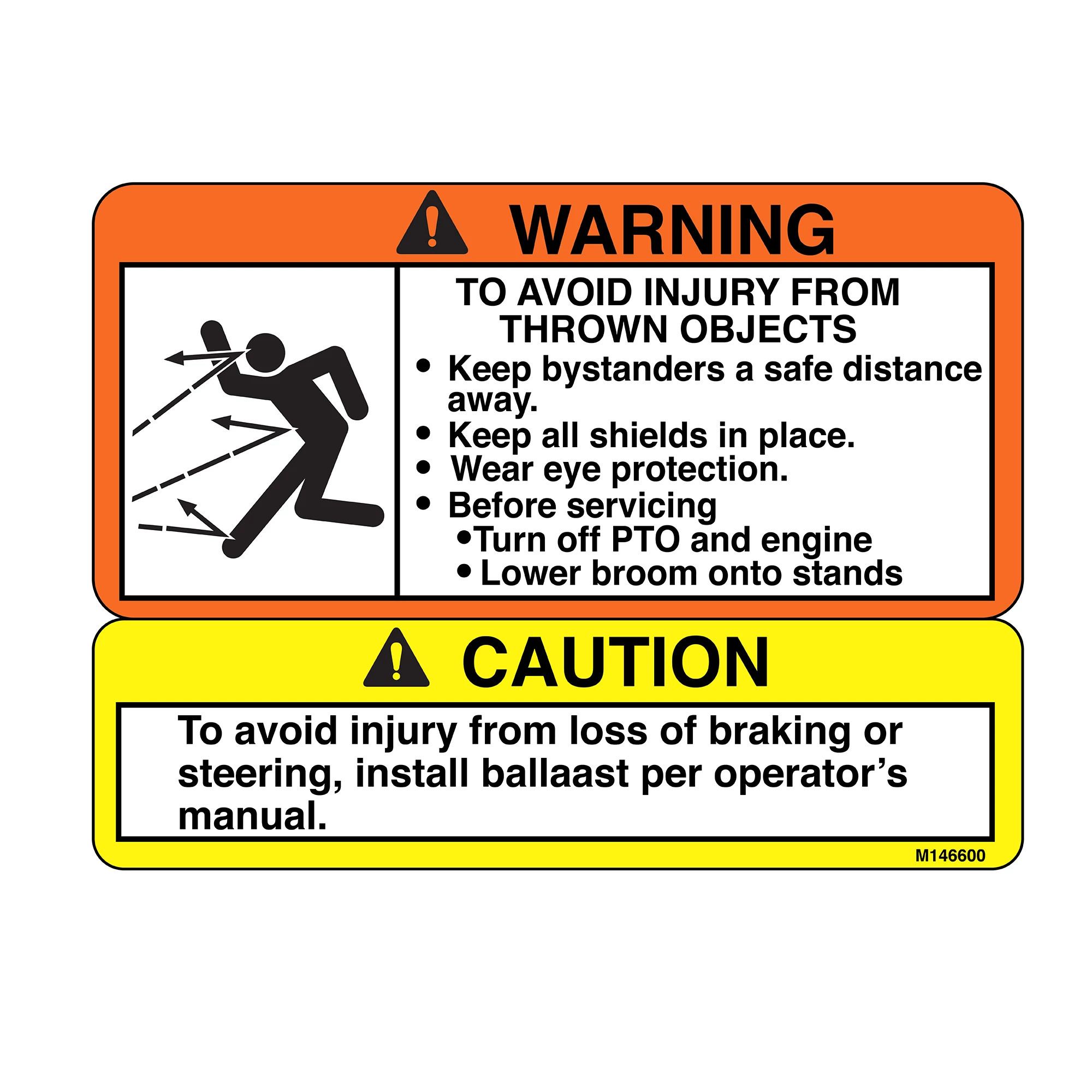 LABEL, CAUTION & WARNING (BROOMS)