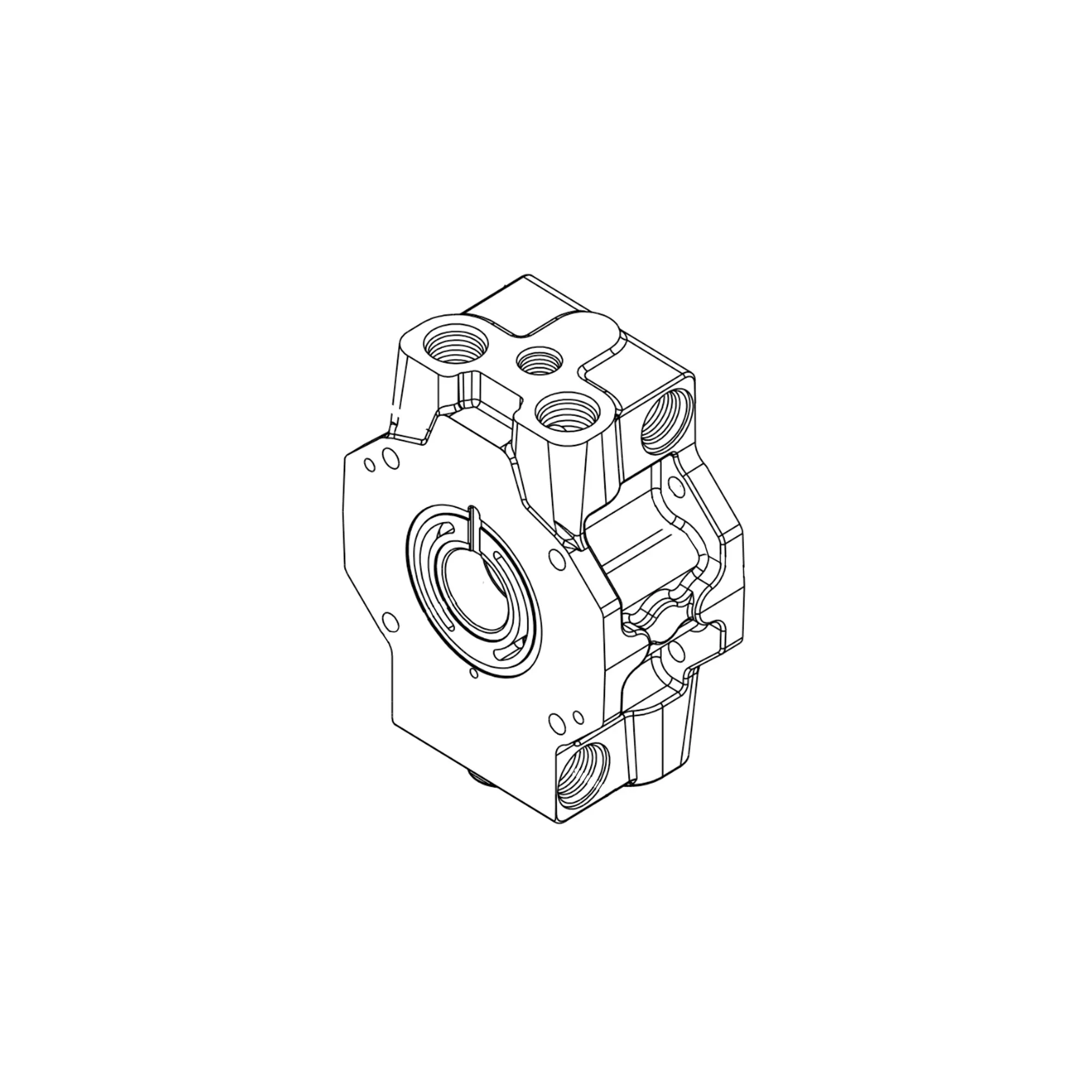 John Deere Hydrostatic Pump Center Manifold - AT370745