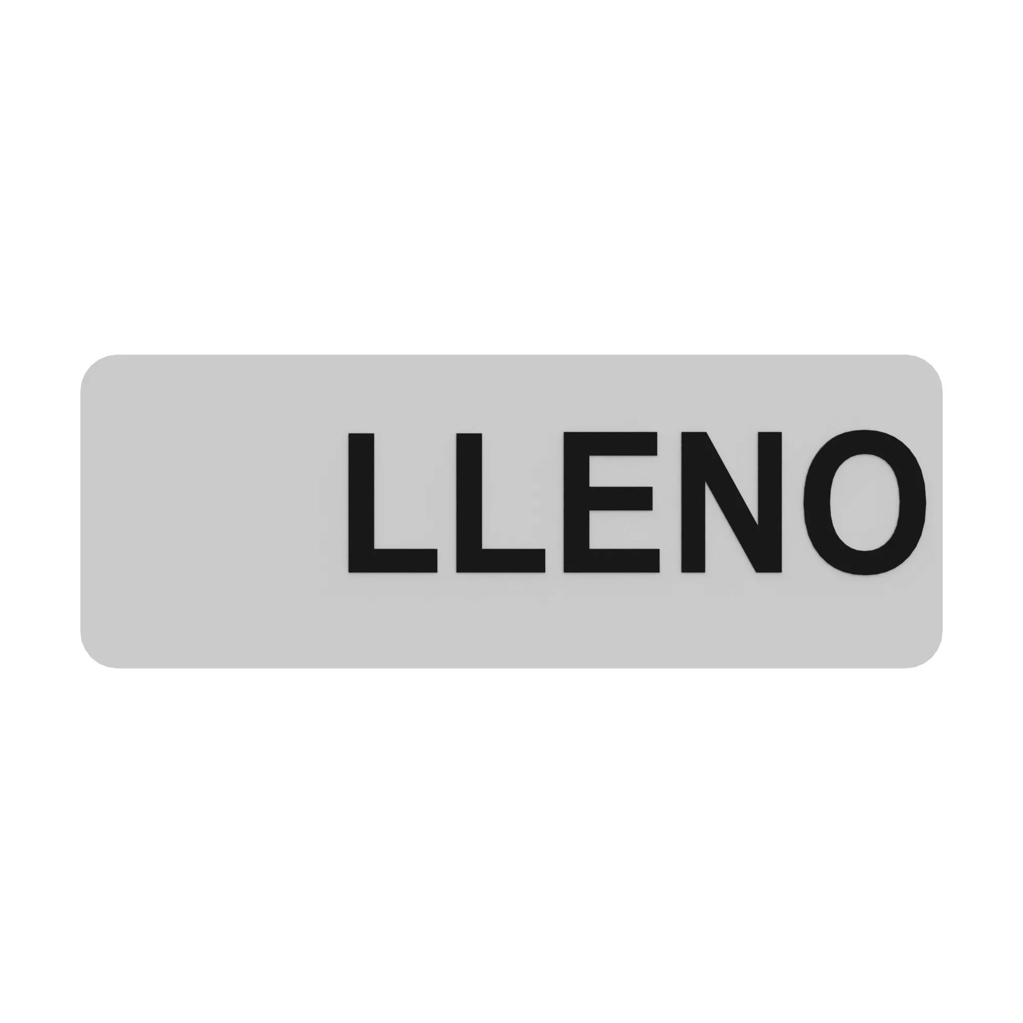 Label, Rinse Tank (Spanish)