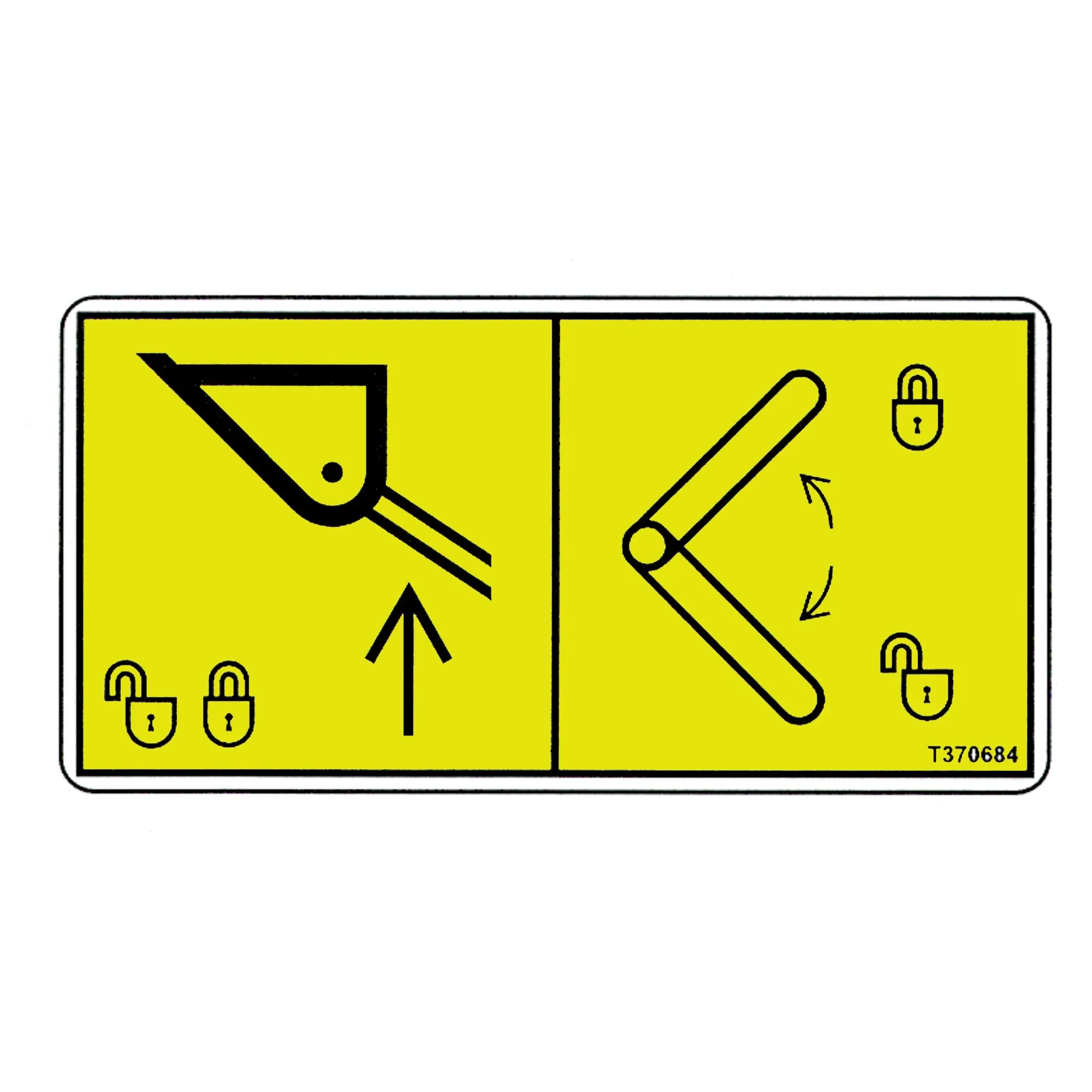 Vertical Boom Lock Decal
