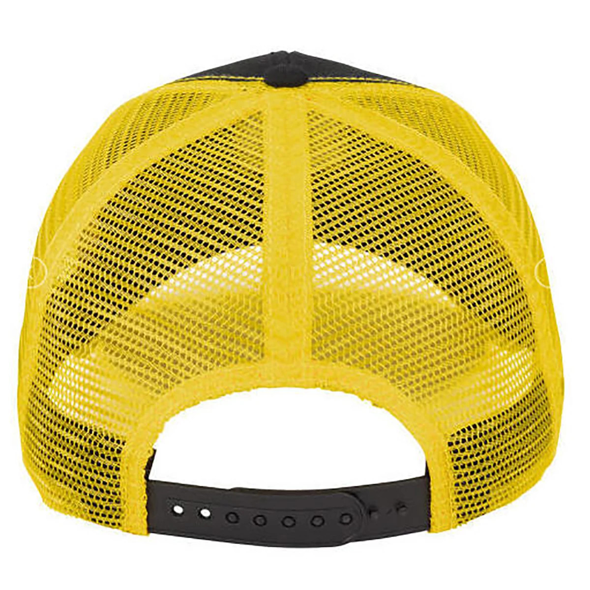 "Men's Black and Yellow Mesh Back Hat"