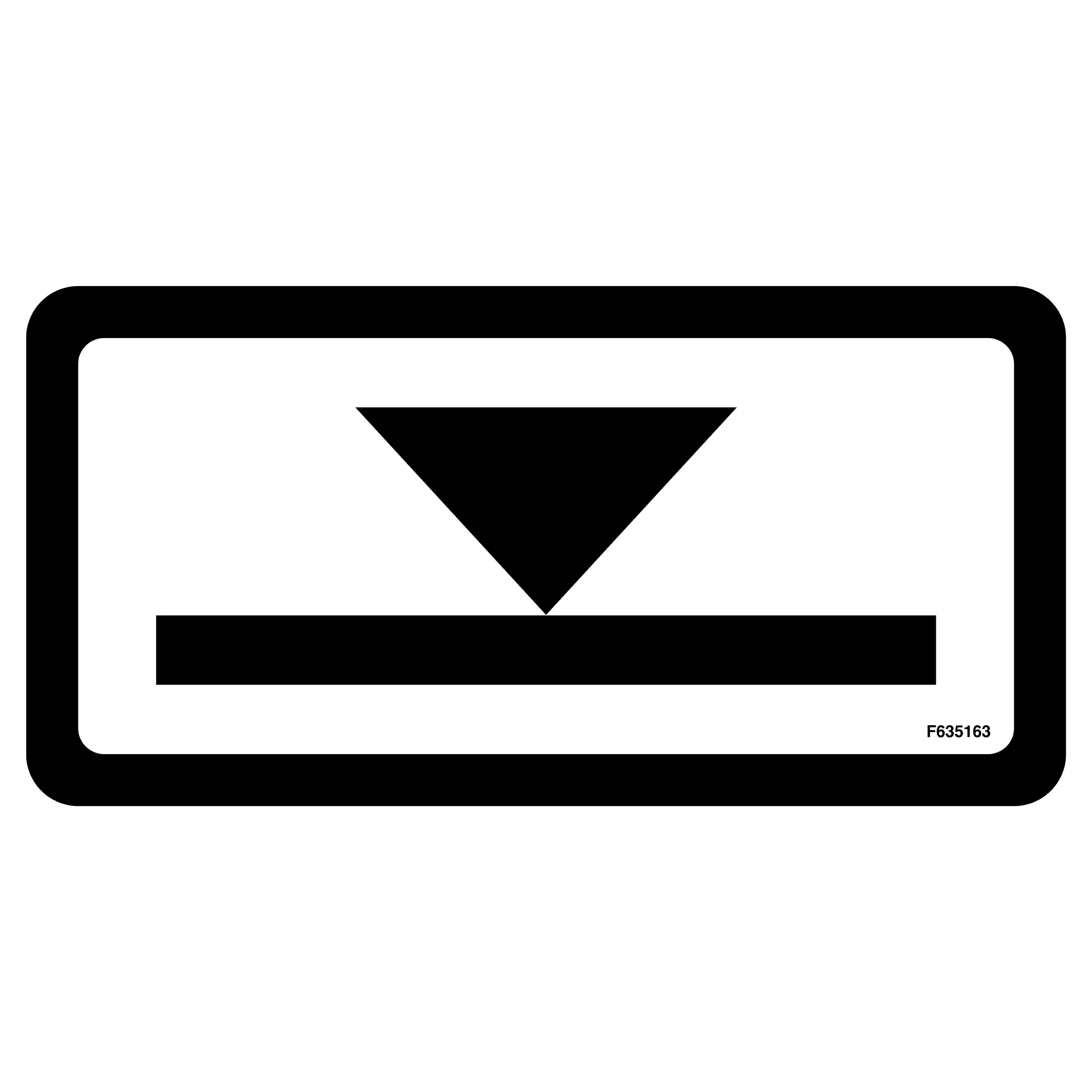 John Deere Label, Hydraulic Oil Level - F635163