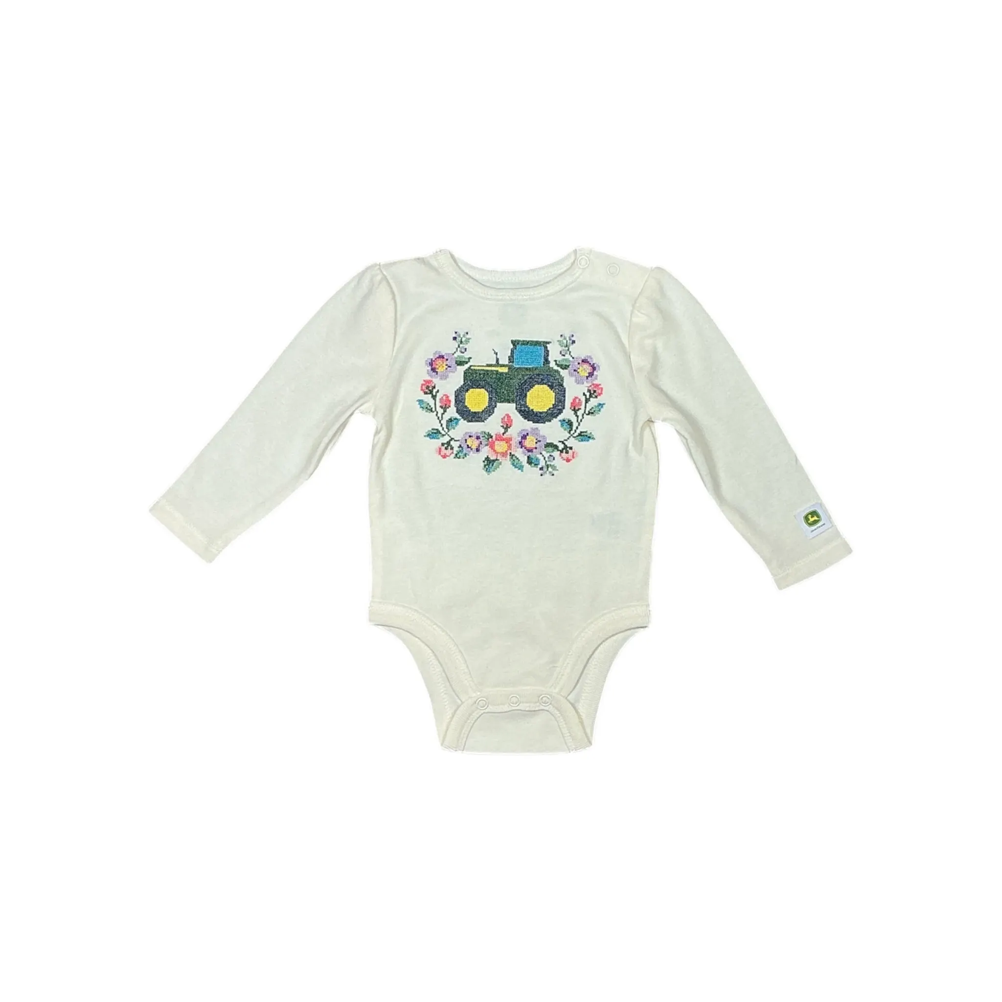 Infant Floral Tractor Long Sleeve Bodyshirt