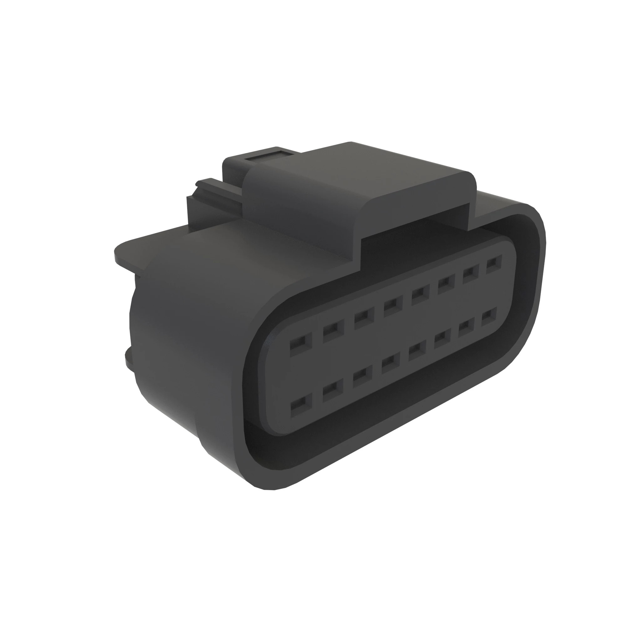 CONN DELPHI GT150 16W FS BLK PLSTC