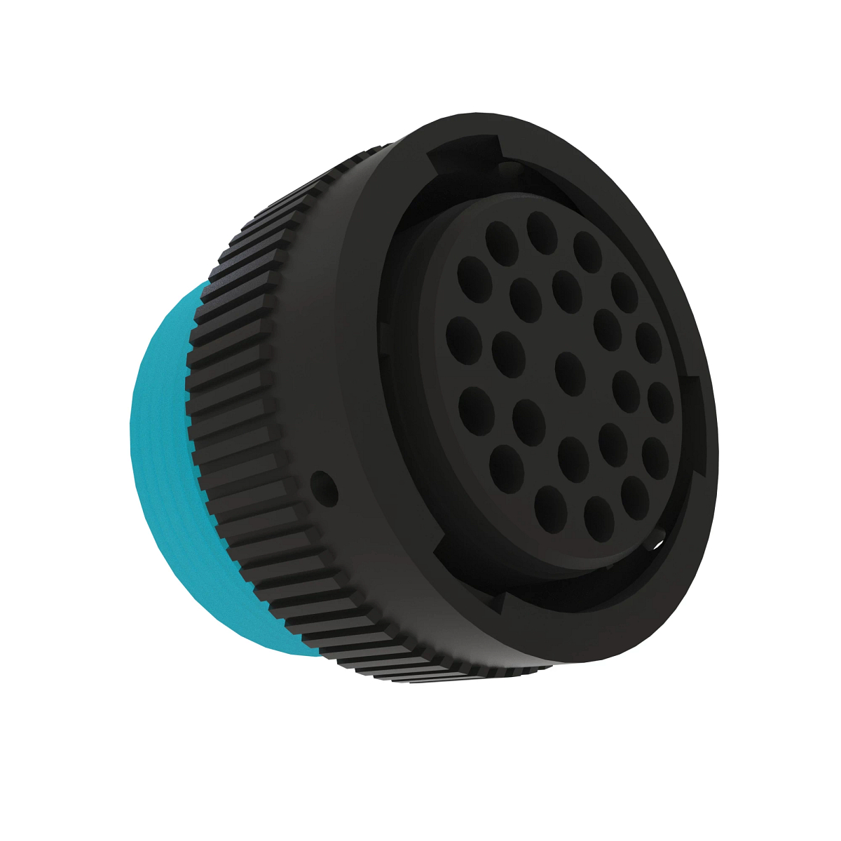 CONN DEUTSCH HDP20 23W FS BLK PLSTC