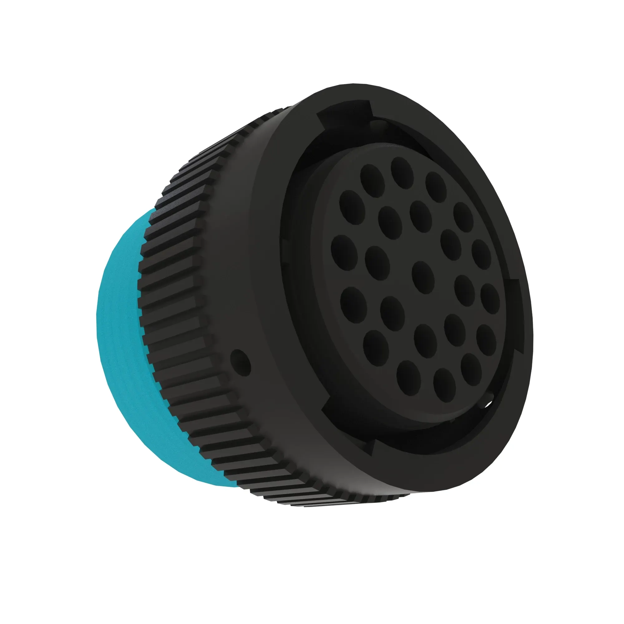 John Deere Black External Electrical Connector Housing, 23 Cavities - 57M12041