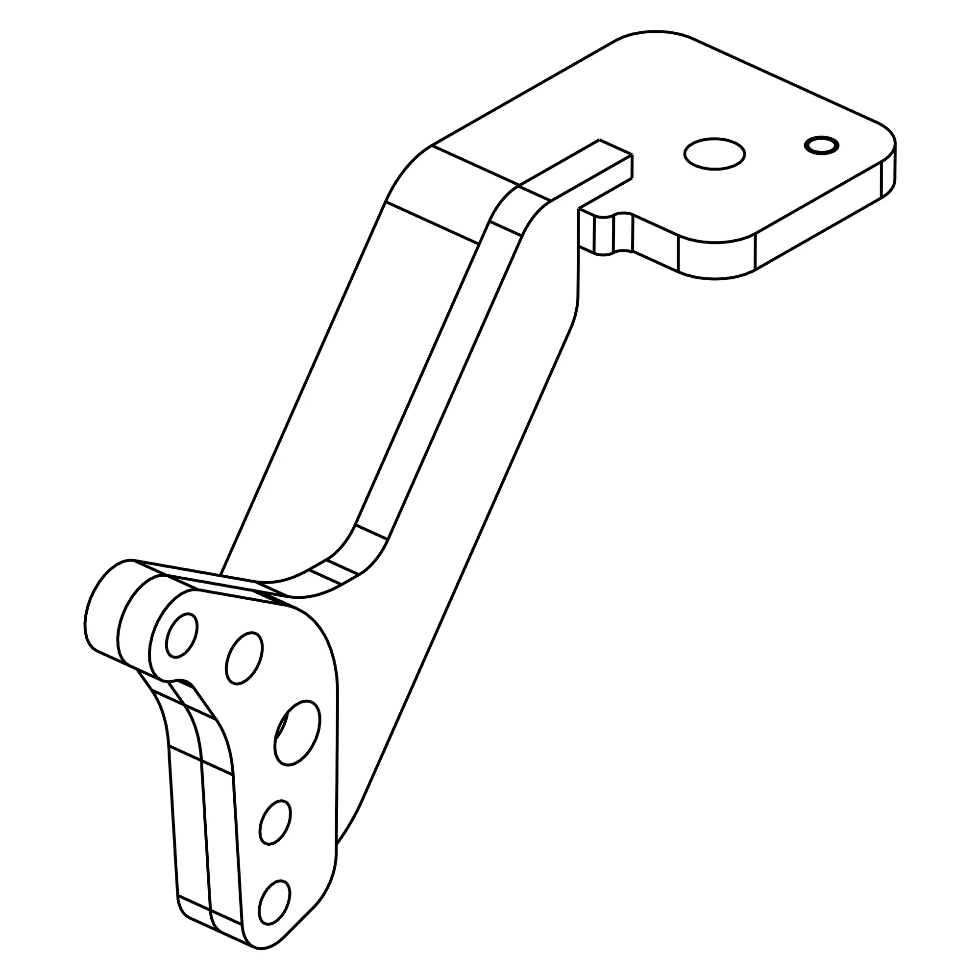 John Deere Engine Mounting and Isolator Bracket - F696455
