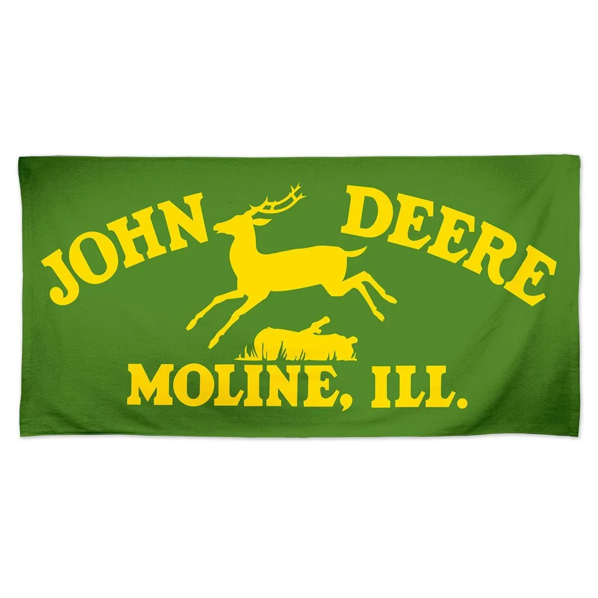 "Moline, IL Vintage Logo Beach Towel"