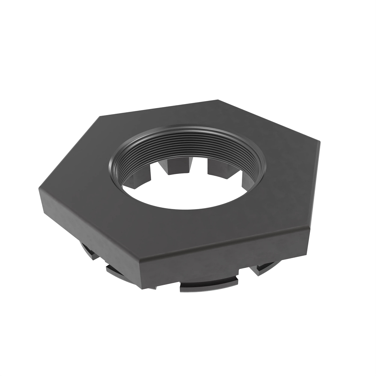 John Deere Hexagonal Slotted Nut, M60 - H129854