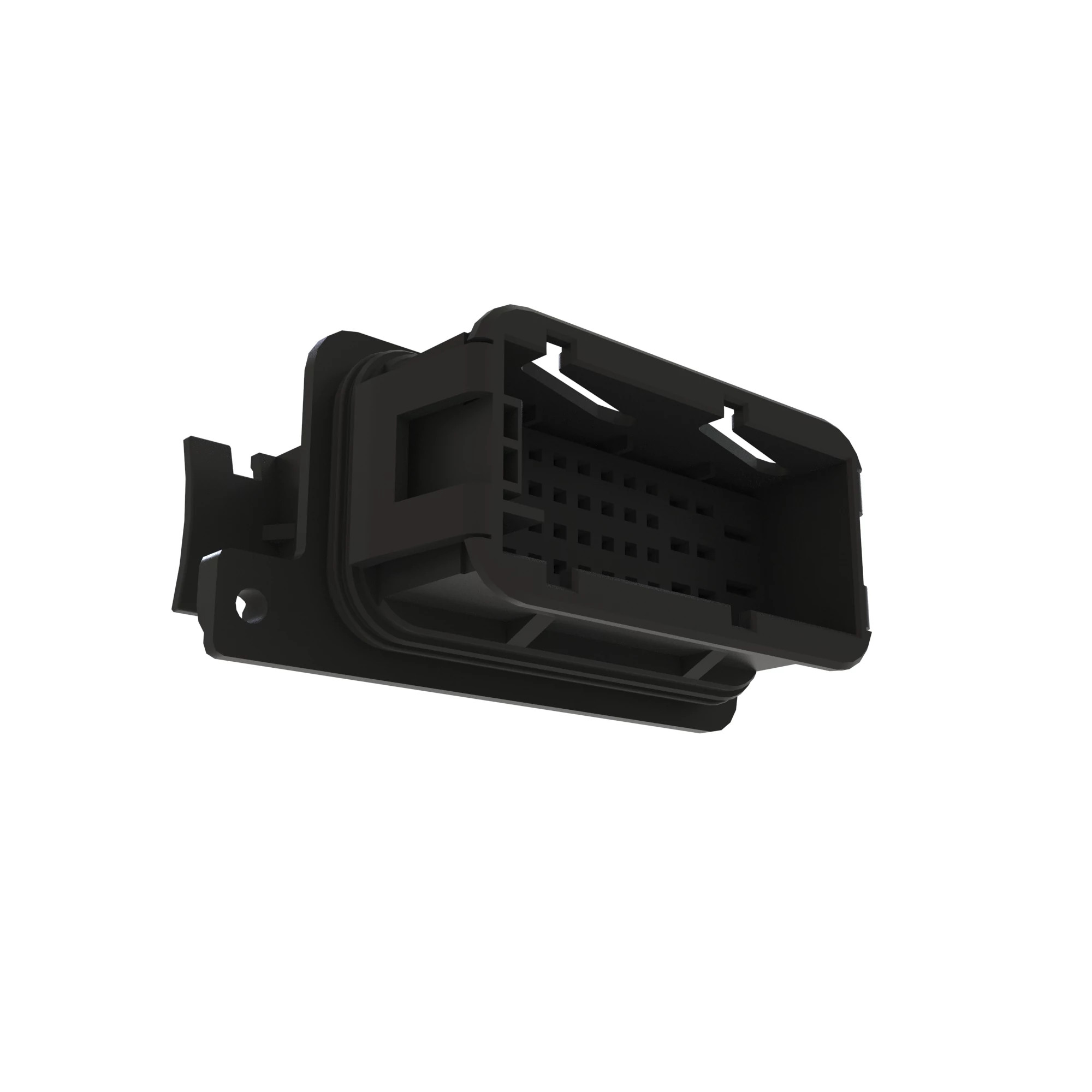 John Deere Black External Electrical Connector Housing, 42 Cavities - 57M8167