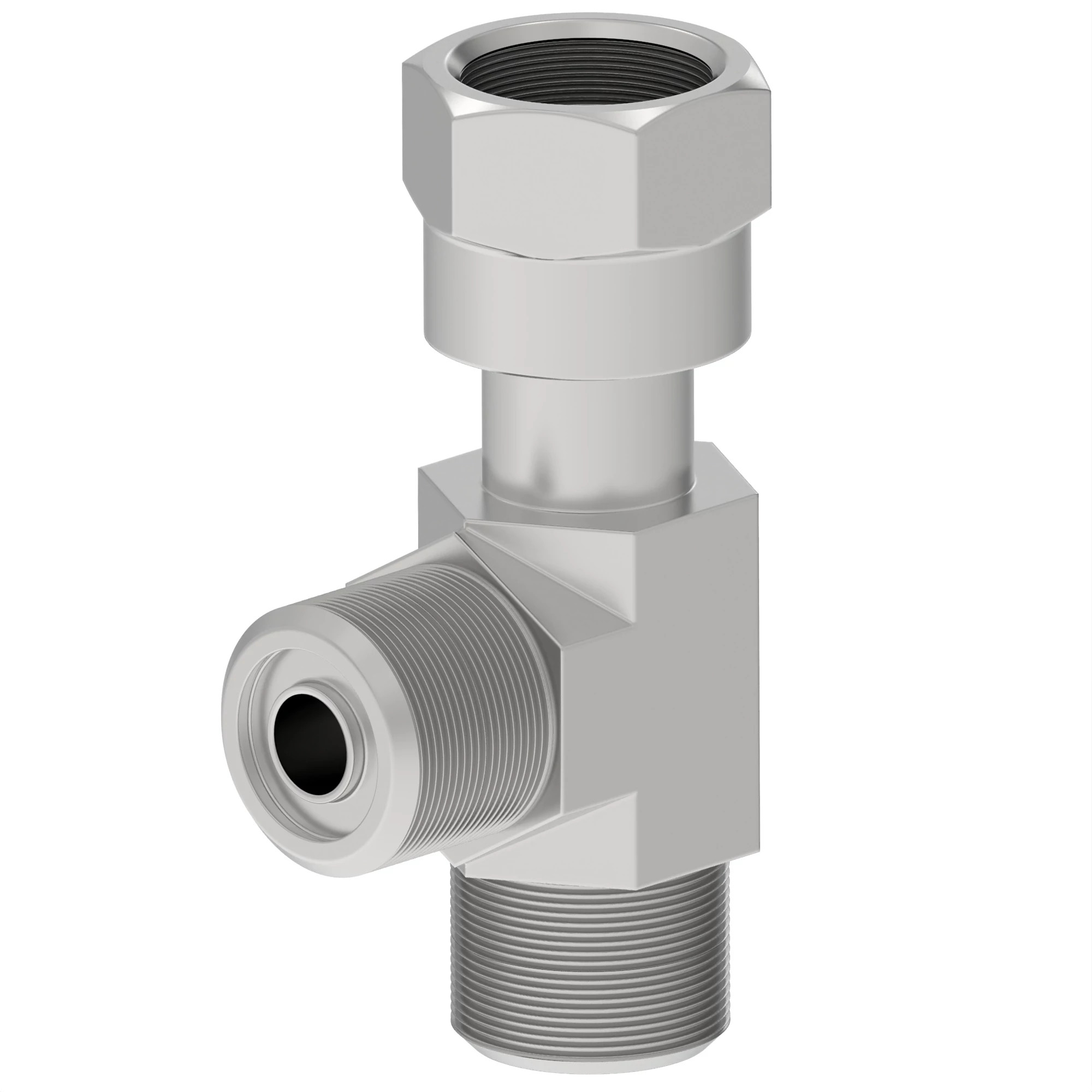 FITTING,SWIVEL RUN TEE ORFS