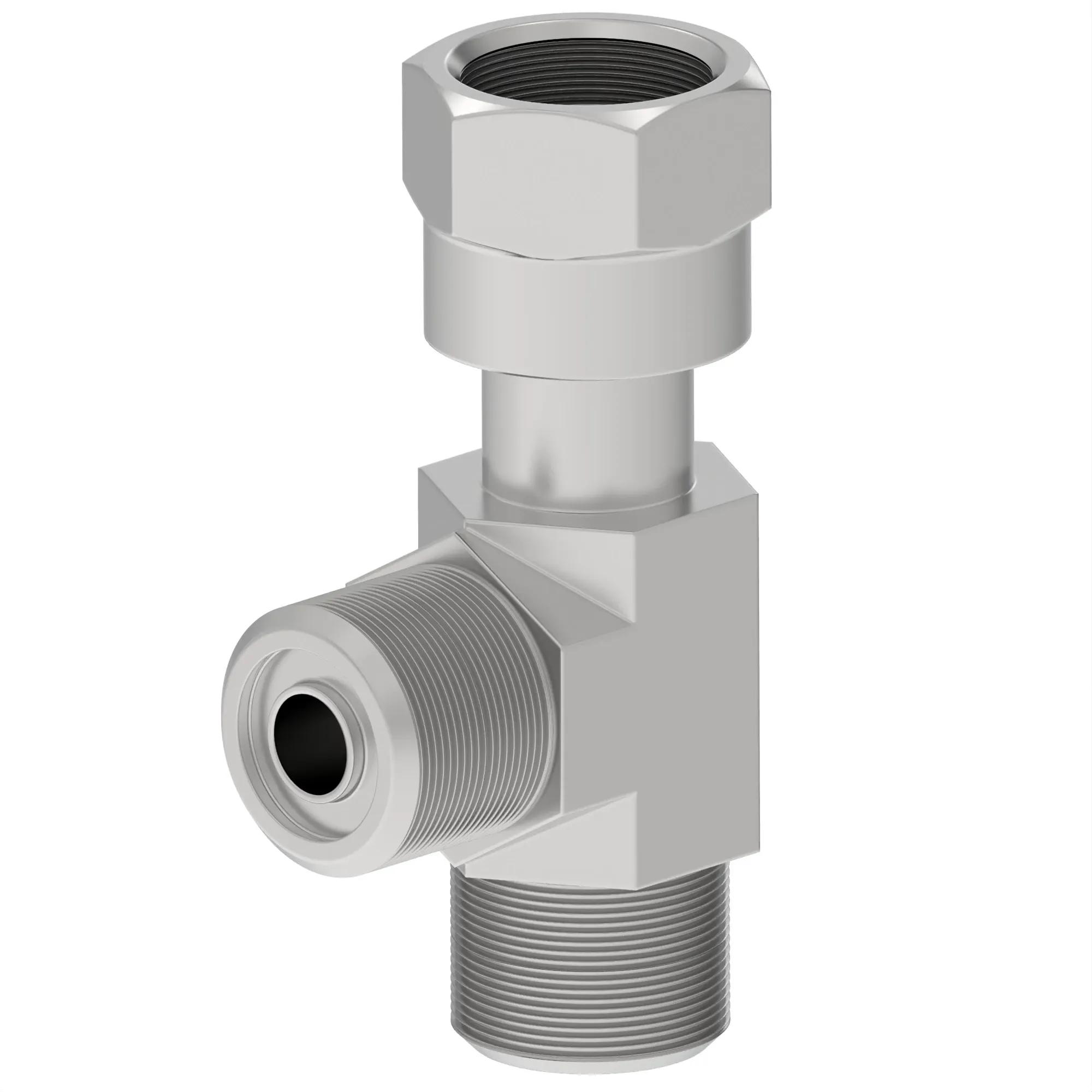 FITTING,SWIVEL RUN TEE ORFS