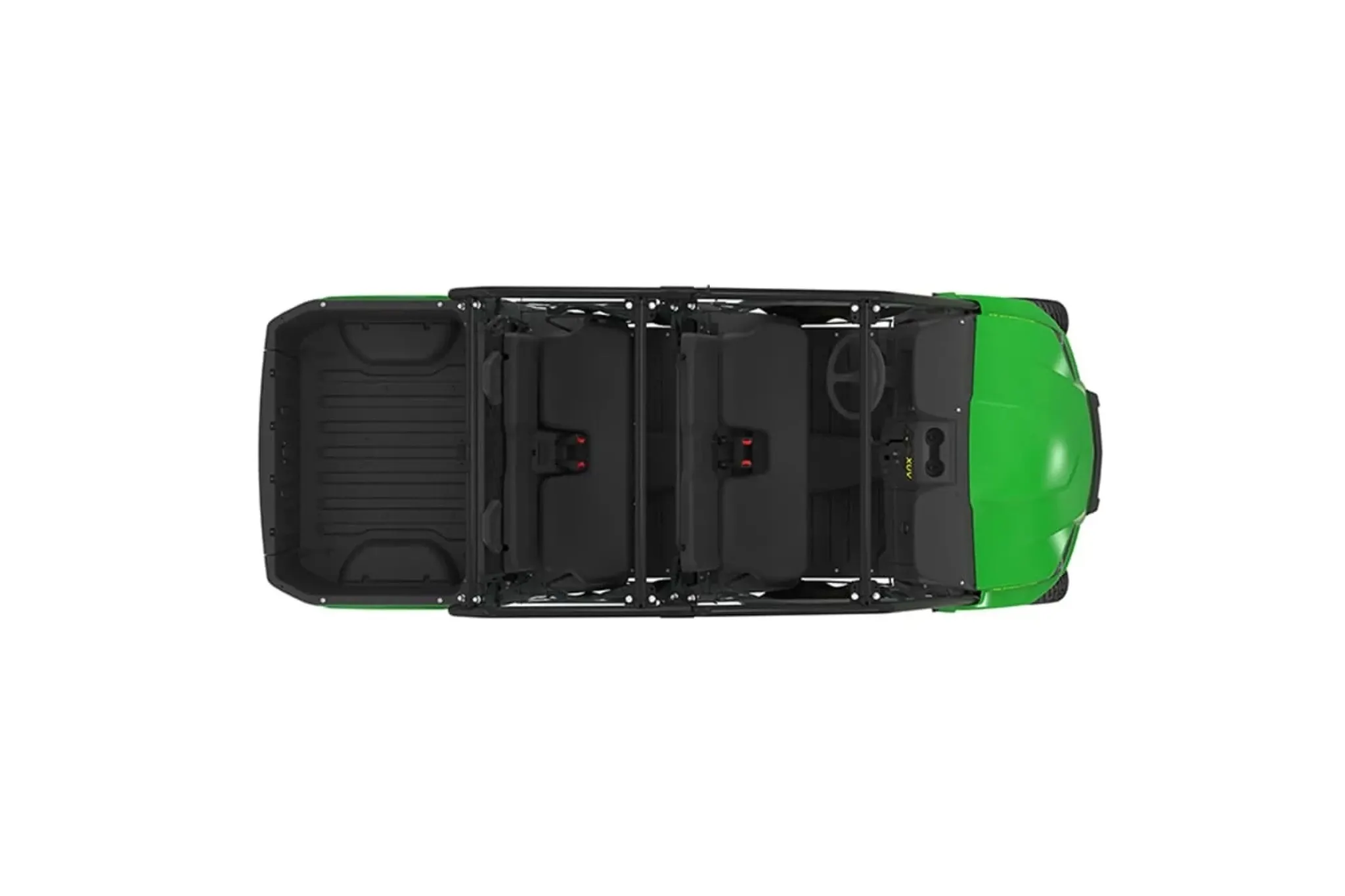Studio image with a top view of a Gator XUV560E S4