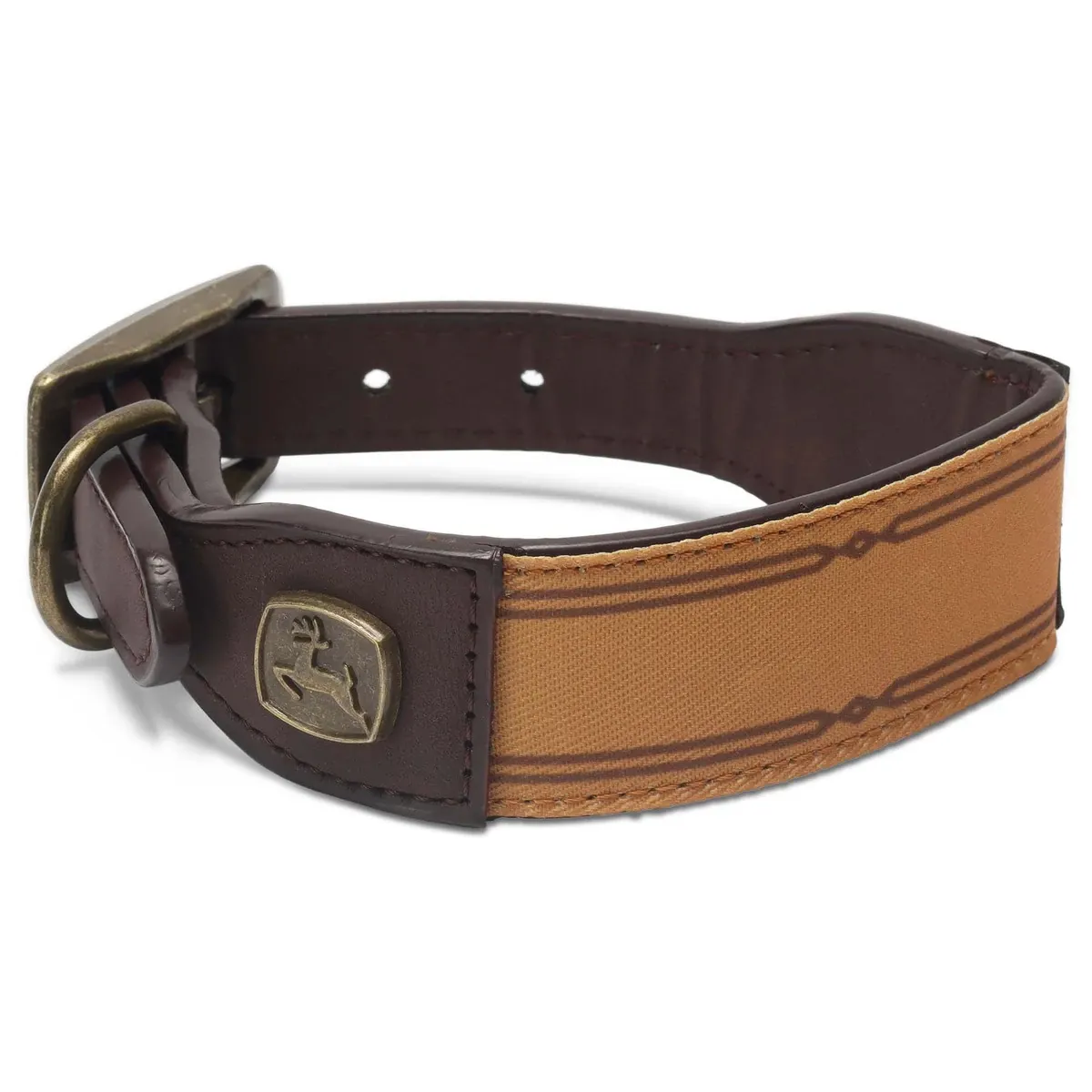 Brown Leather Dog Collar - Large