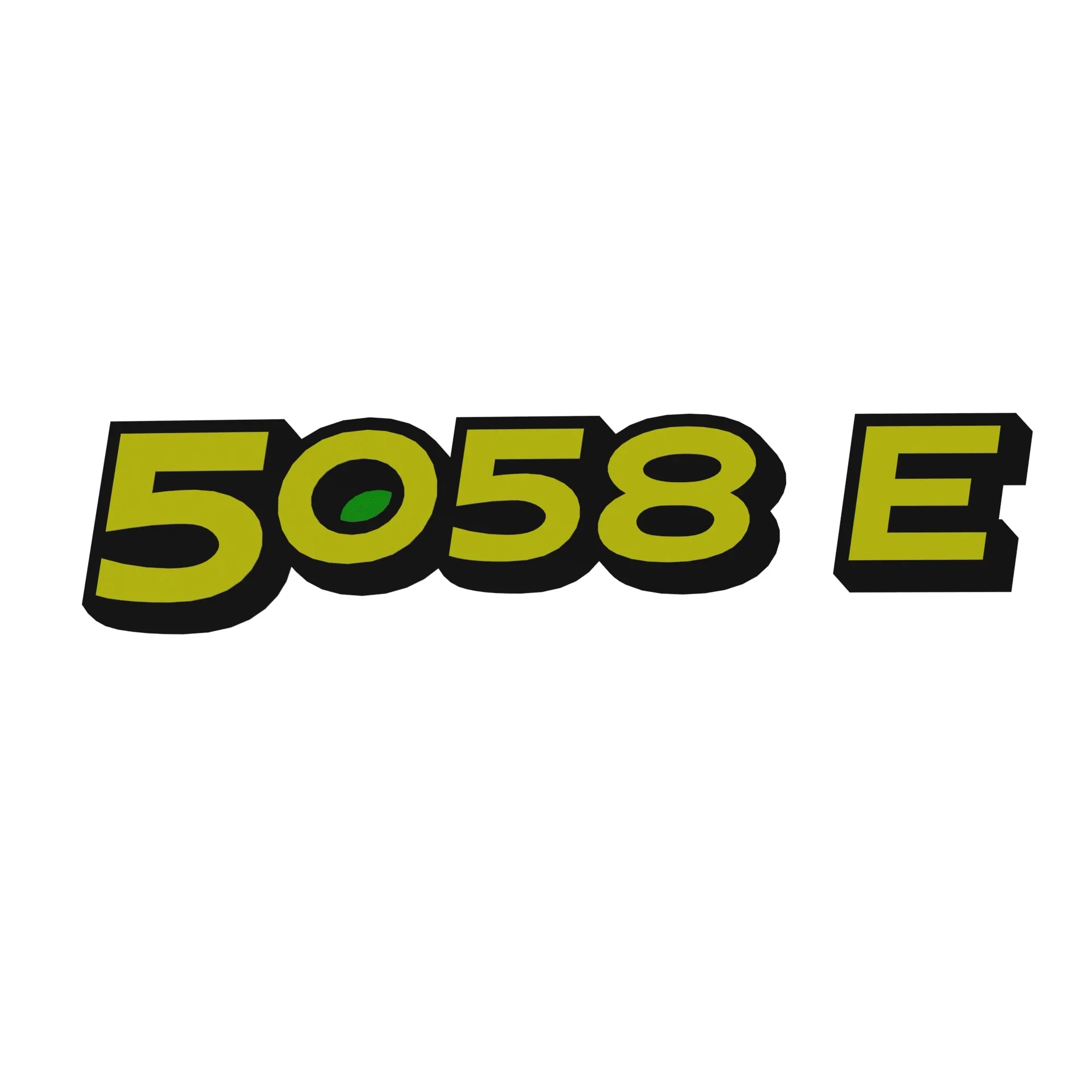 John Deere 5058 Model Designation Label, Left Side - R265376