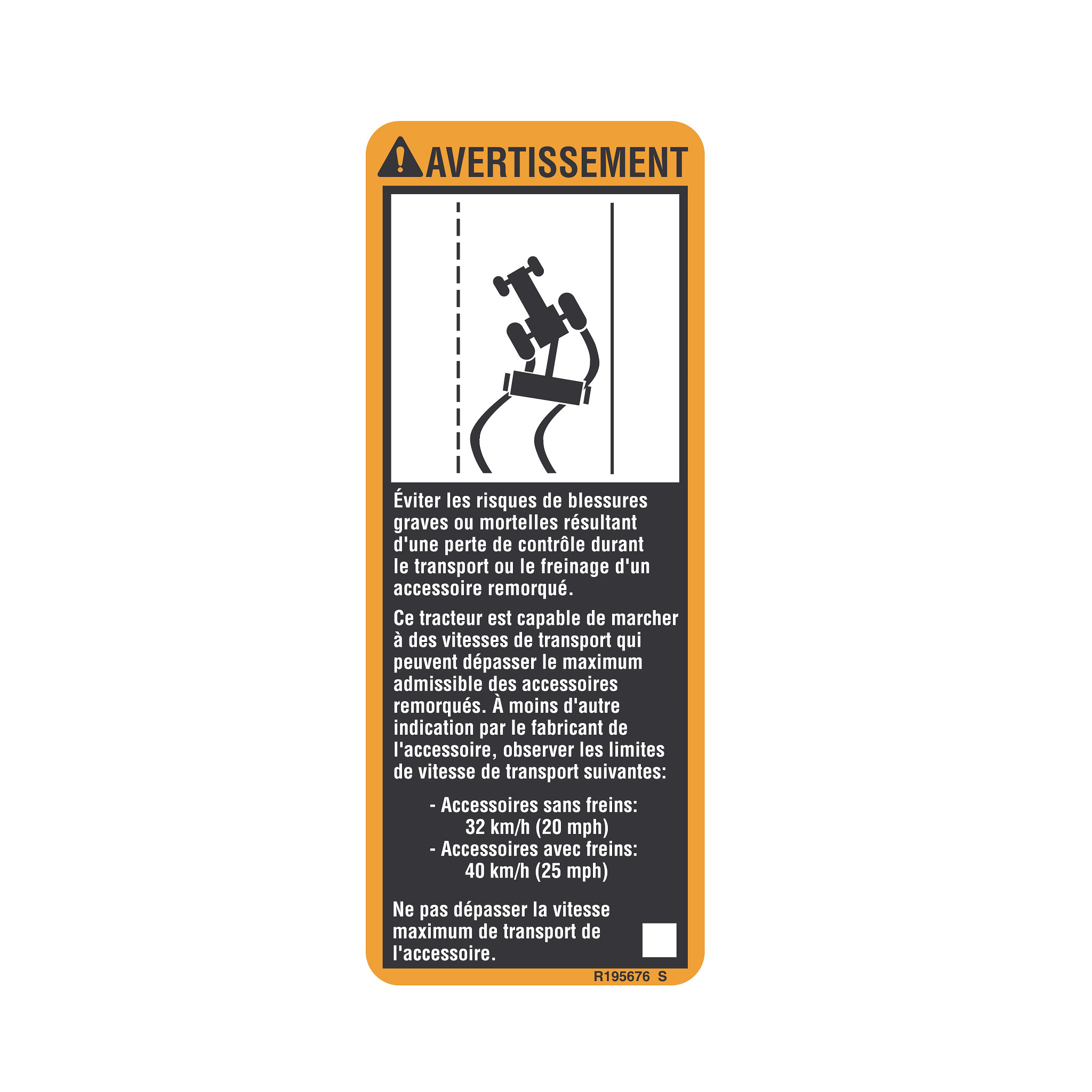 SAFETY SIGN, LABEL, WARNING, FRENCH