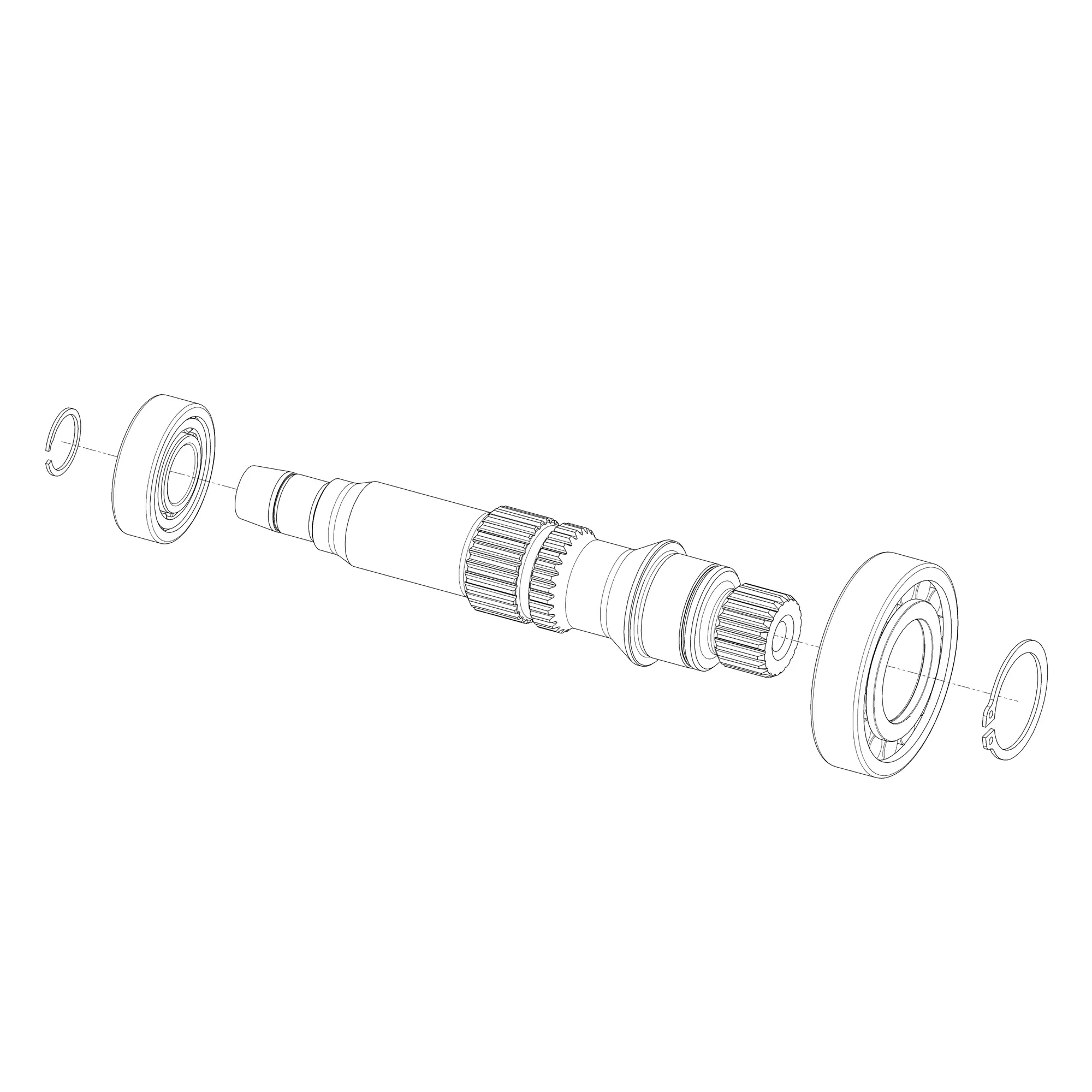 Shaft Kit, CT11 Hydrostatic Motor S