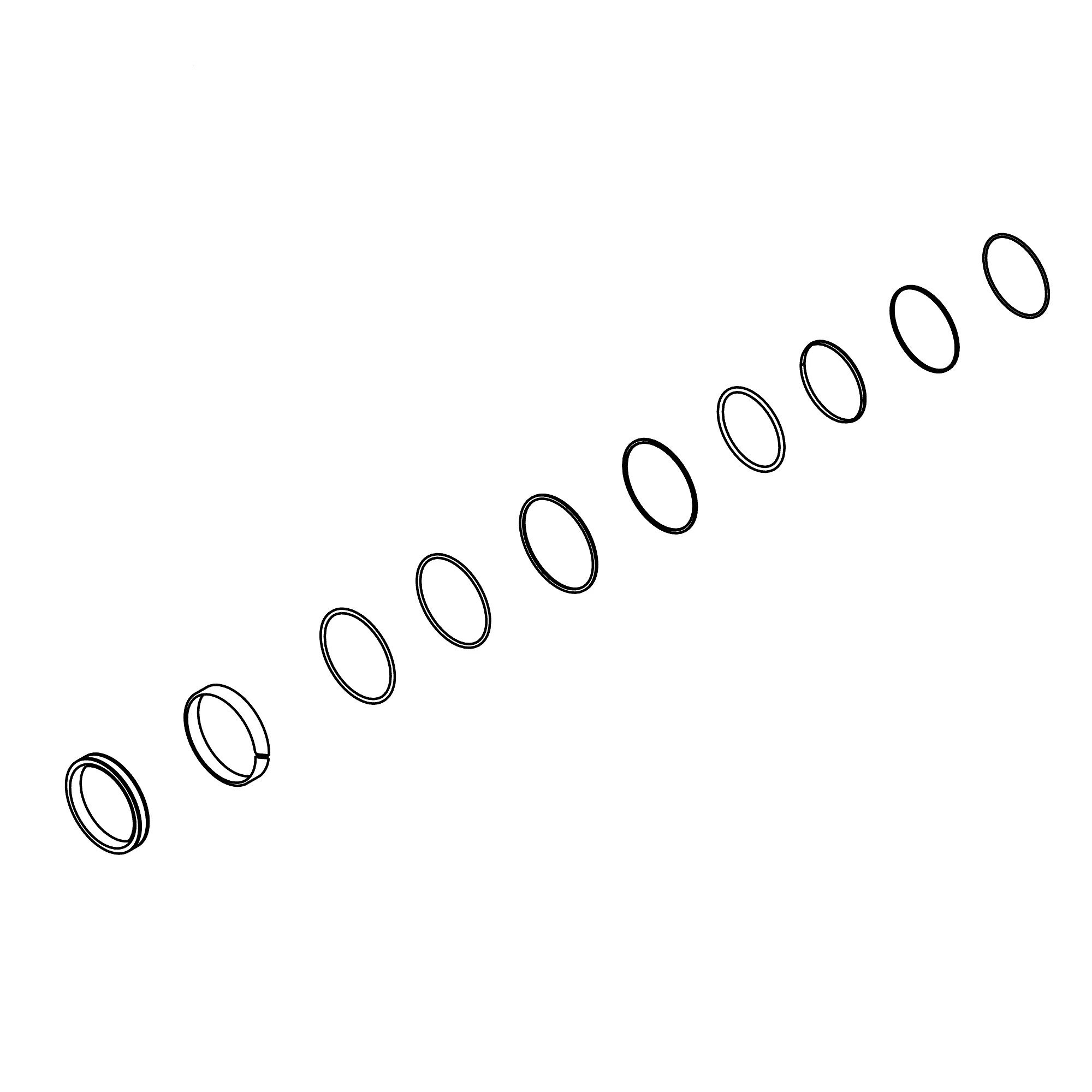 John Deere Hydraulic Cylinder Bore Seal Kit - AHC19978