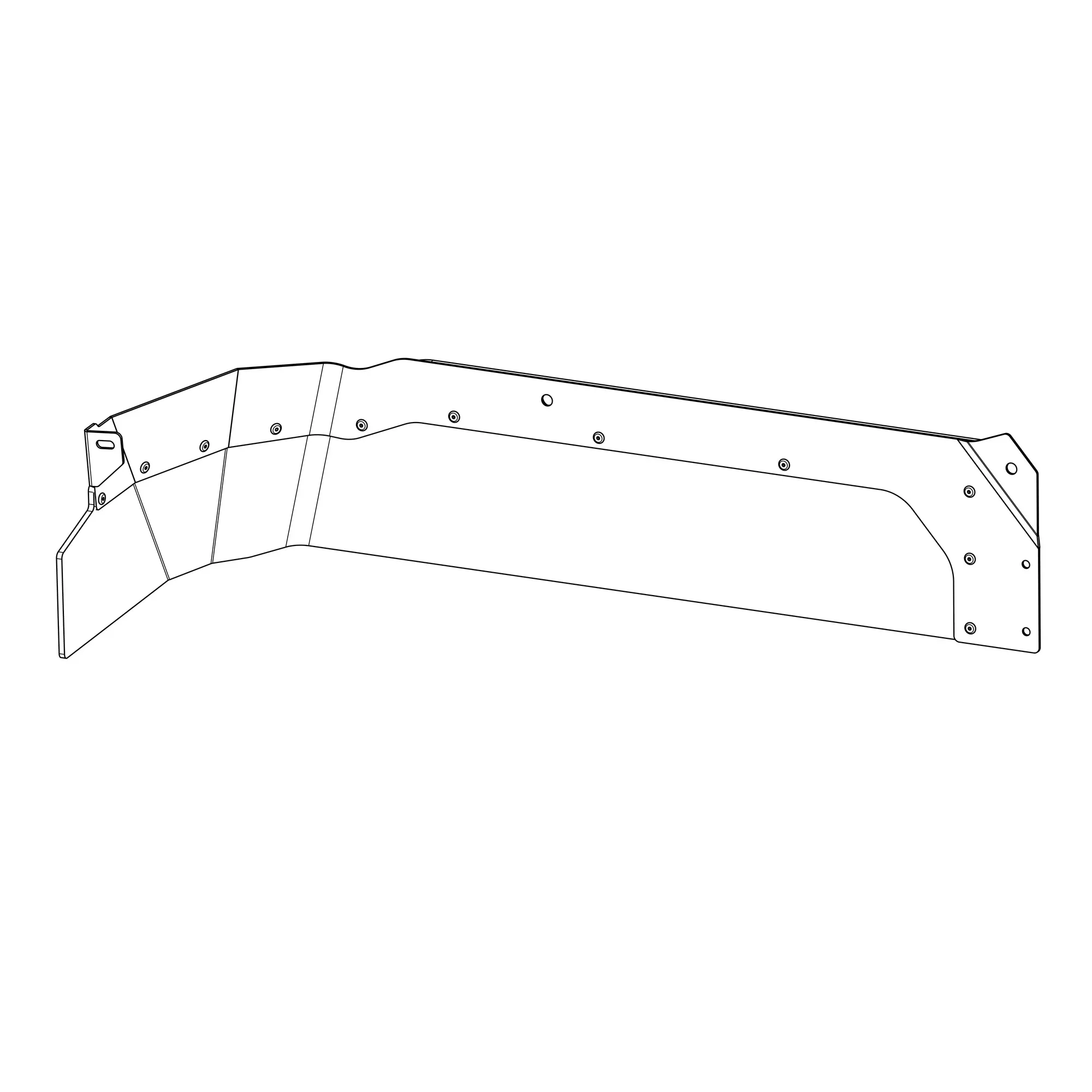 John Deere Mud Shielding Front Cover, Left Side - AL232419