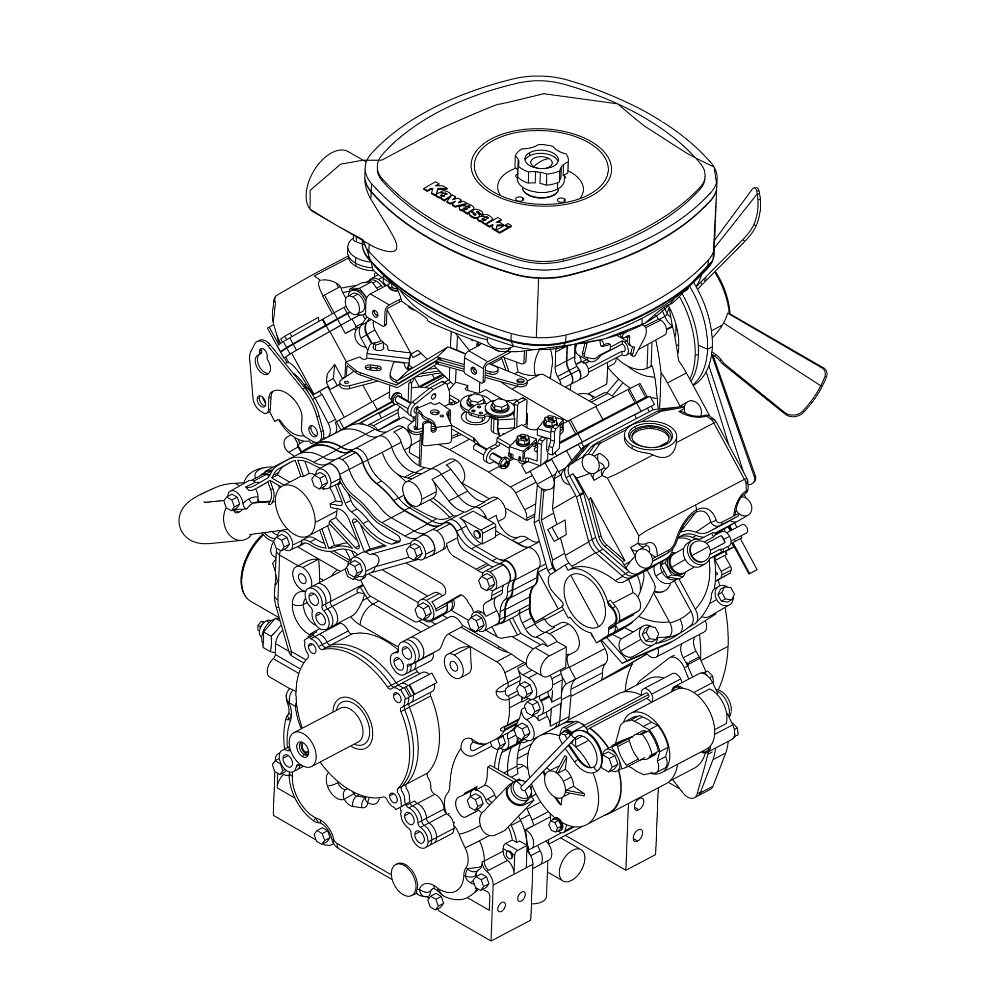 John Deere Gasoline Engine, FD750D-NS12 - MIA12821